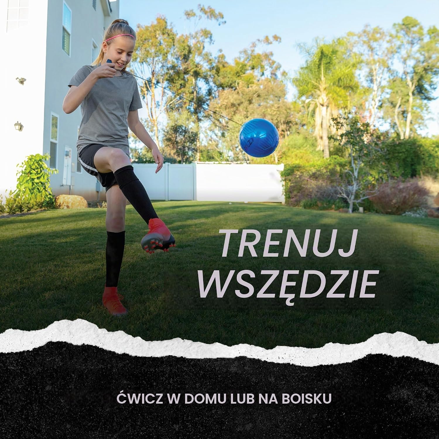 Detalle 1 de SKLZ Star-Kick Touch Trainer – trenażer piłkarski z piłką rozmiaru 1