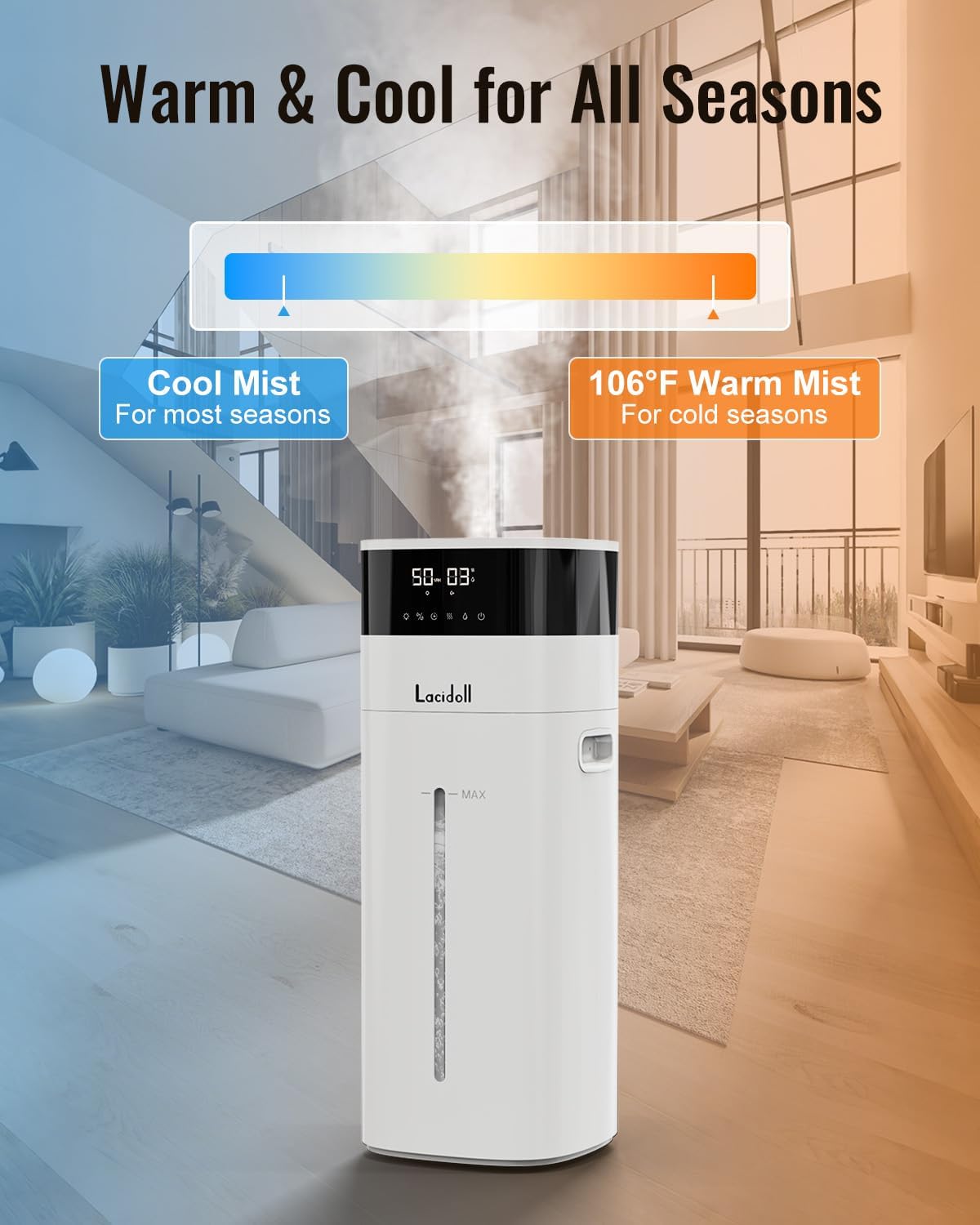 Thumbnail 1 de Lacidoll Cool and Warm Humidifier 20L 🏠