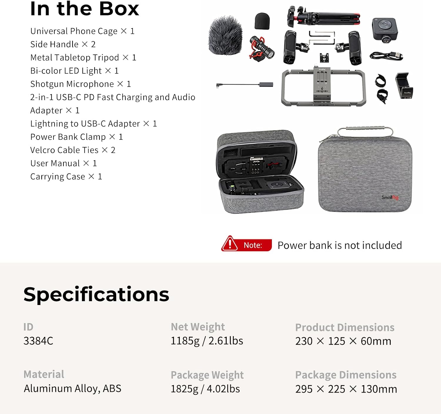 Thumbnail 2 de SmallRig 3384C Universal Phone Video Rig Kit for iPhone, Smartphones & Cameras