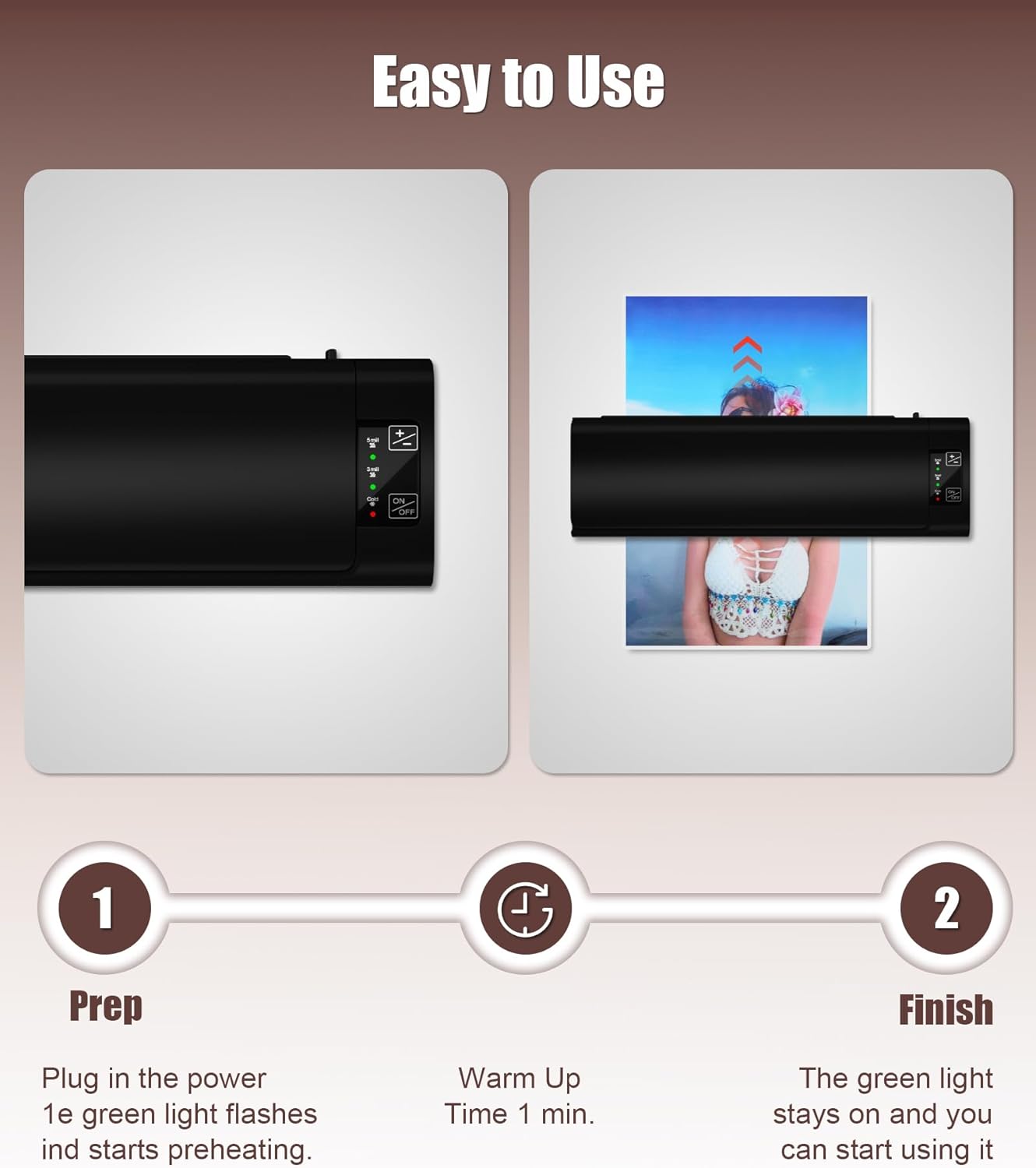 Thumbnail 6 de A3 Laminator Machine 60s Warm, 6-in-1 laminator 📠