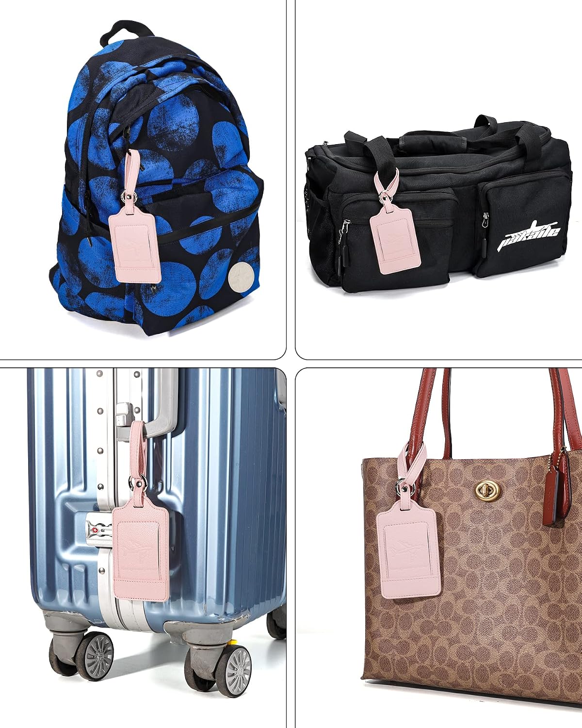 Thumbnail 5 de Teskyer 3 Pack Luggage Tags 2.7 x 4.2 in