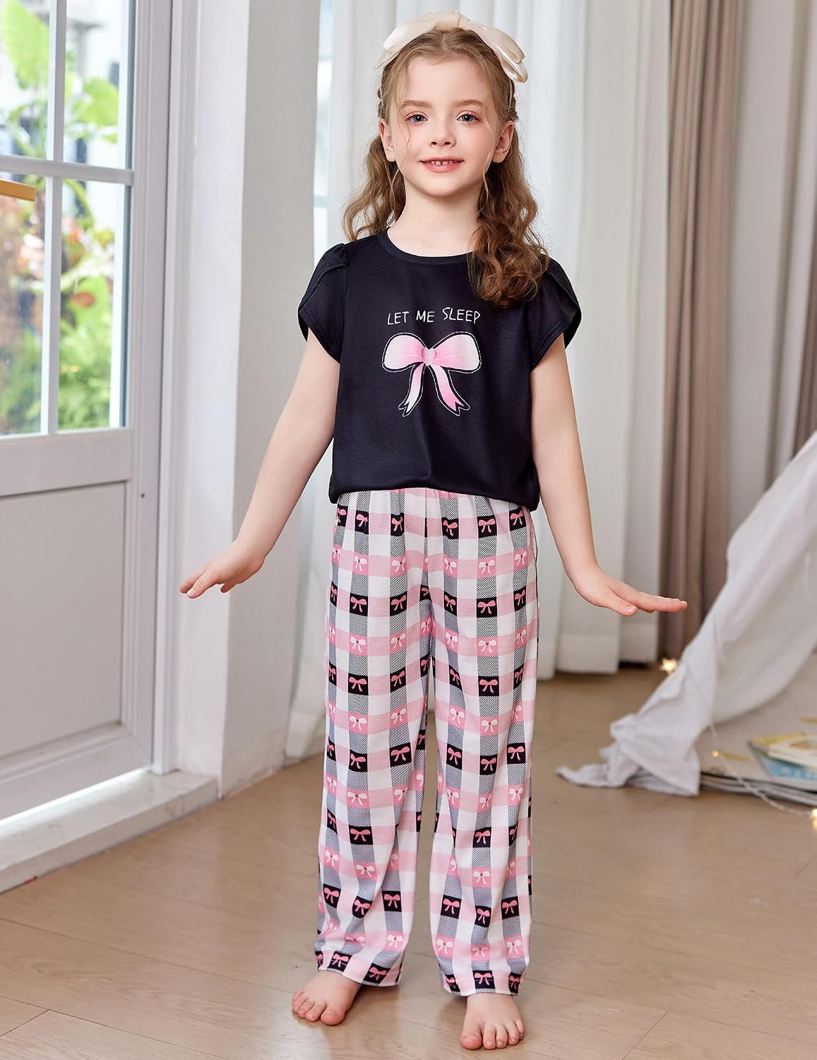 Detalle de Arshiner Girls' Pajama Set, Size 5-13