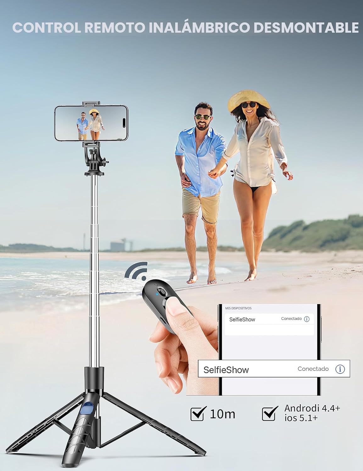 Thumbnail 5 de SelfieShow 180cm trípode móvil versátil