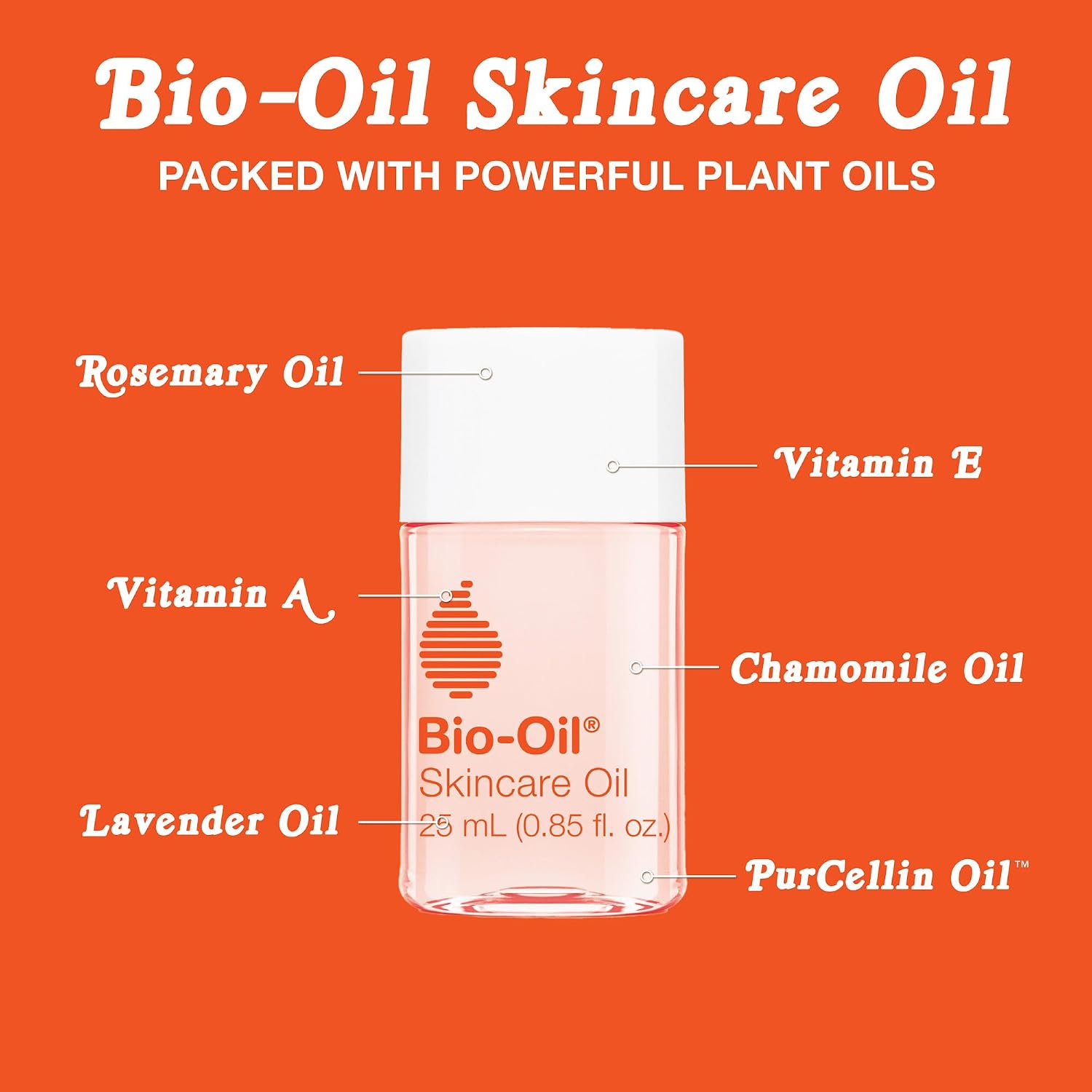 Detalle 2 de Bio-Oil Skincare Body Oil Serum for Scars & Stretch Marks (Travel Size, 0.85 oz) — Pack of 3