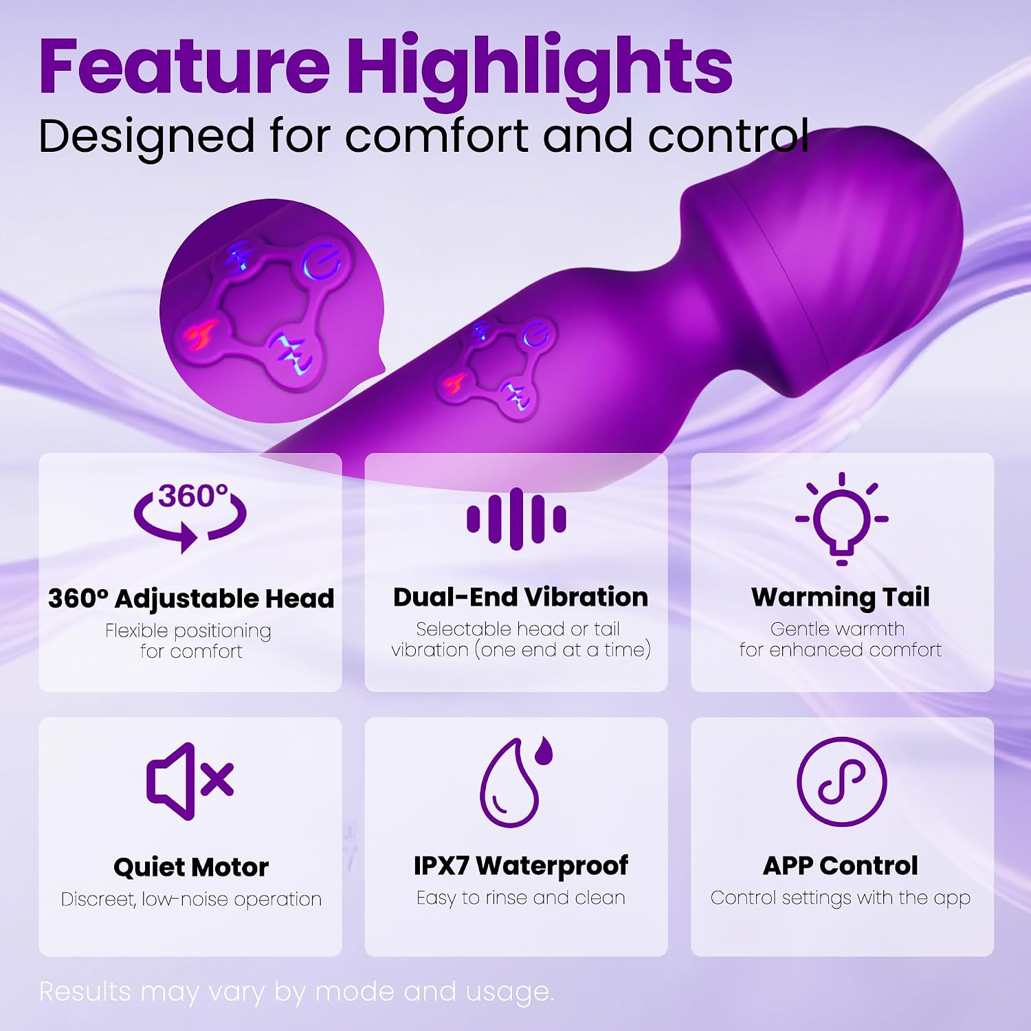 Thumbnail 2 de FUECHU Handheld Massager with 20 Vibration Patterns
