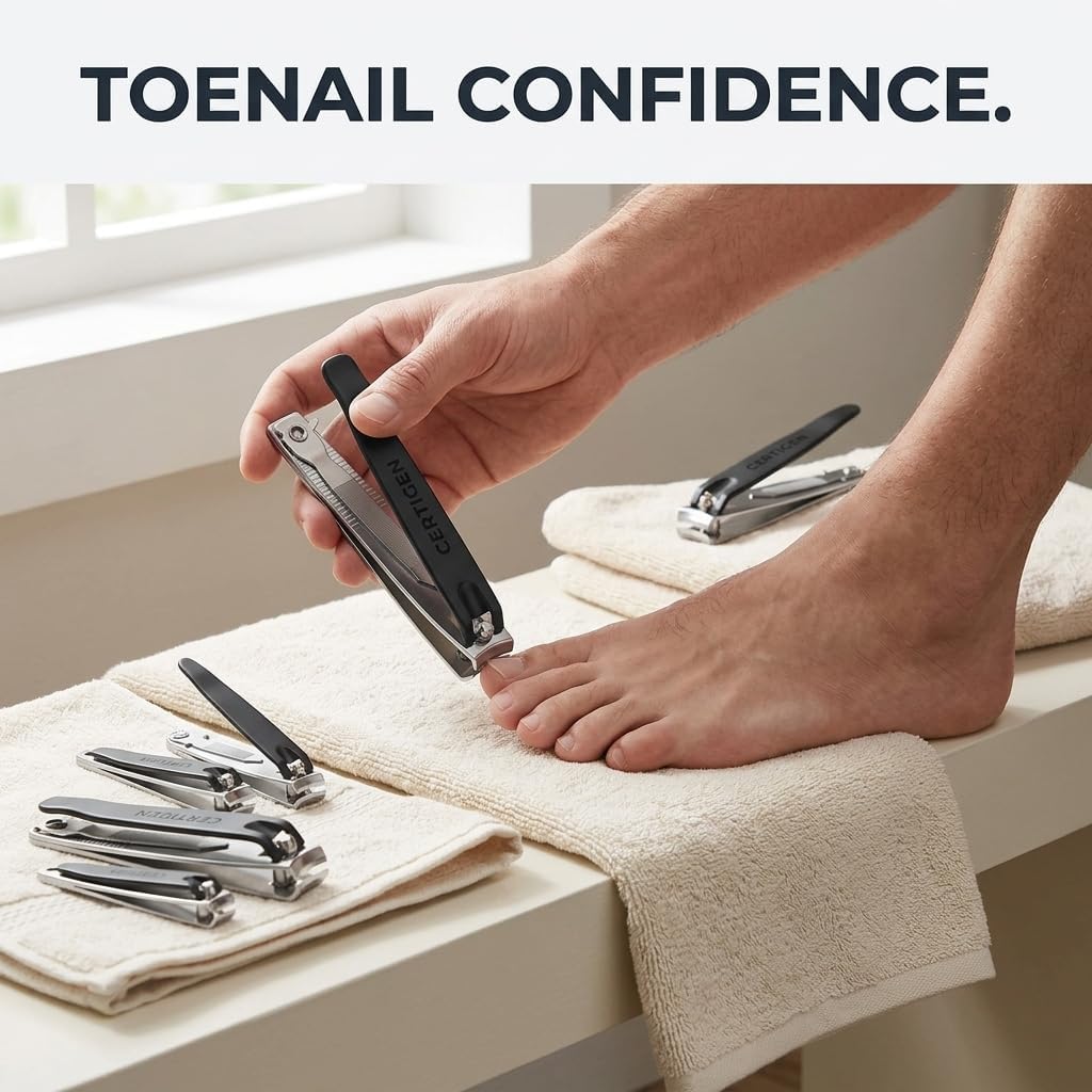 Detalle 2 de Nail Clippers Set 6-Pack: Toenail & Fingernail Clippers for Home and Travel
