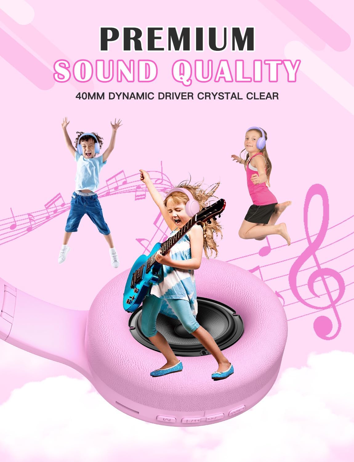 Thumbnail 5 de YOYOTUNE Kids Bluetooth Headphones