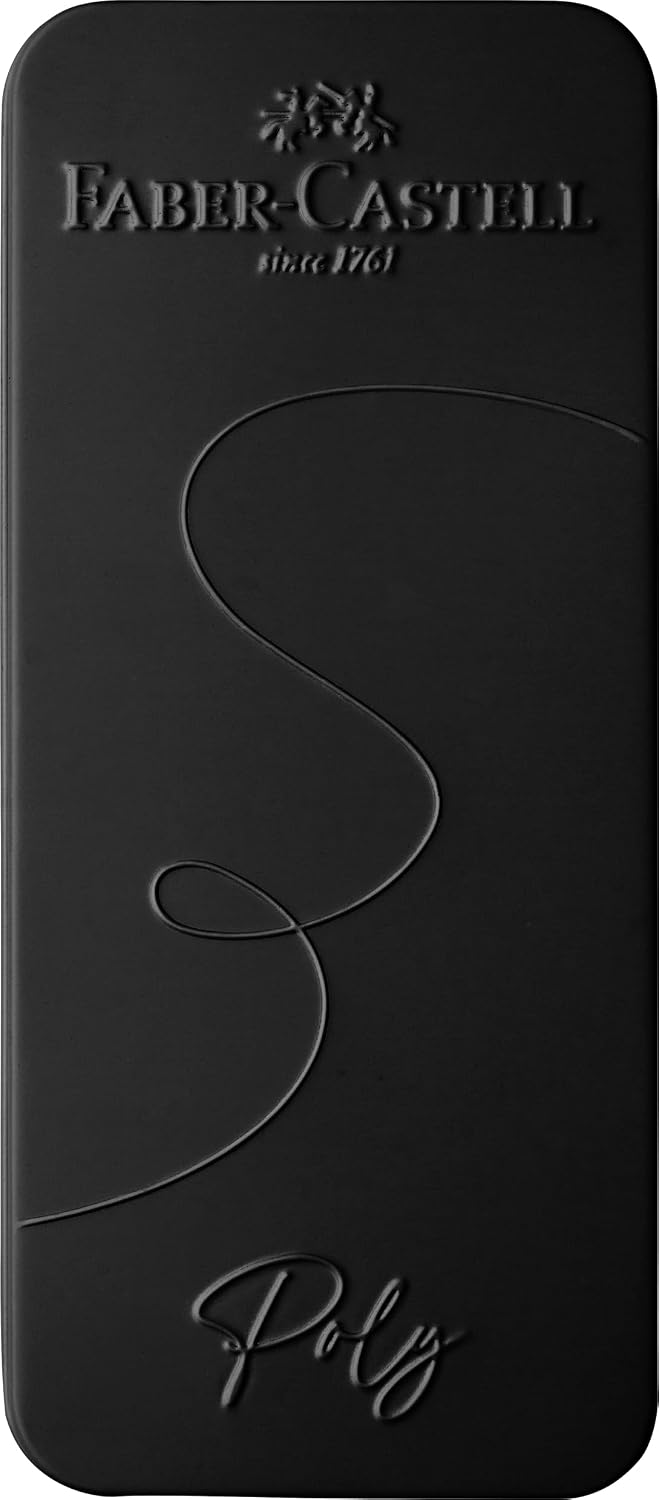 Detalle de Faber-Castell 241050 Set di Scrittura Poly Pen Nero – Penna Stilografica con Pennino Lungo e Penna a Sfera, Impugnatura Ergonomica