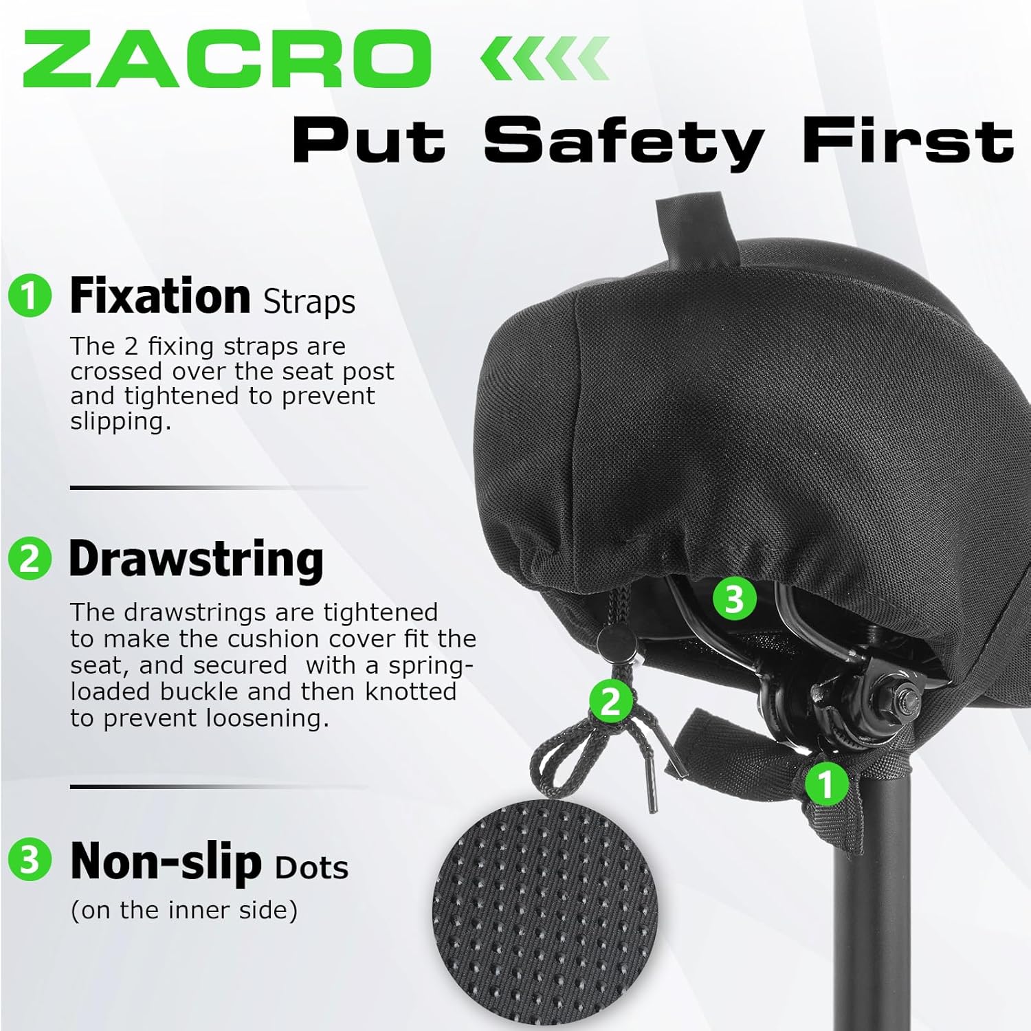 Thumbnail 4 de Zacro Bike Seat Cushion 11x7 Gel