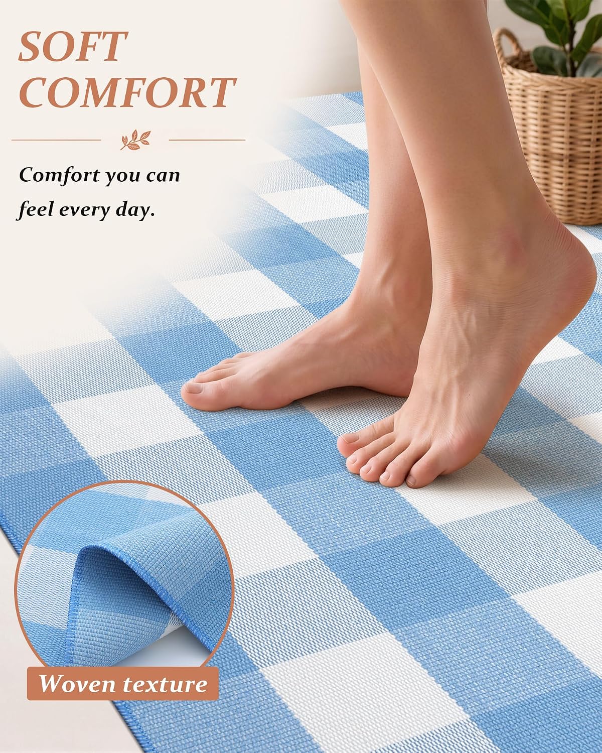 Thumbnail 5 de Grandaily Cotton Rug, 2'4" x 3'7
