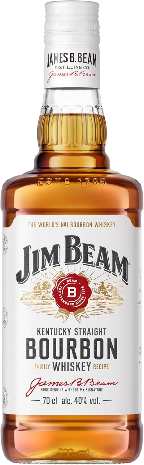 Detalle de Jim Beam White Kentucky Straight Bourbon Whiskey 70 cl