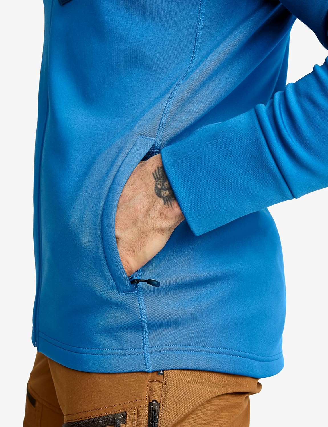 Thumbnail 4 de RevolutionRace Evolution Stretch Fleece Hoodie zippé homme : sweat à capuche technique pour la randonnée