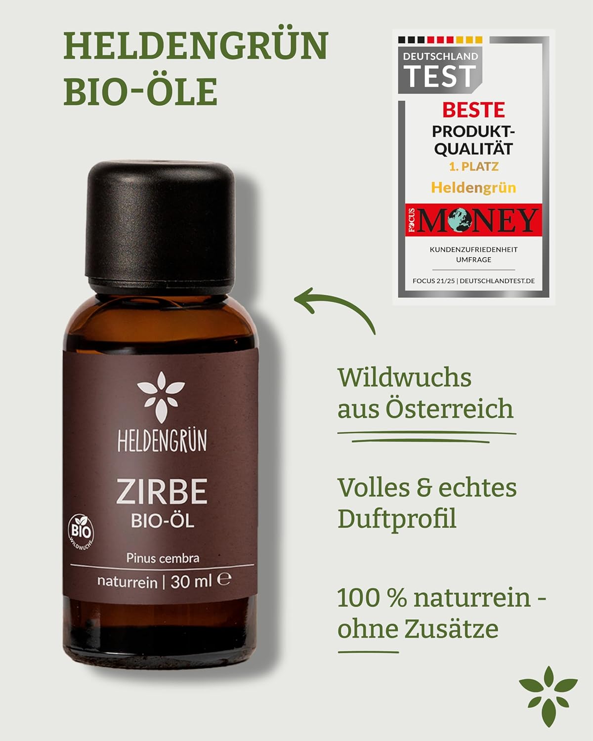 Thumbnail 6 de Heldengrün BIO Zirbenöl 100% naturrein