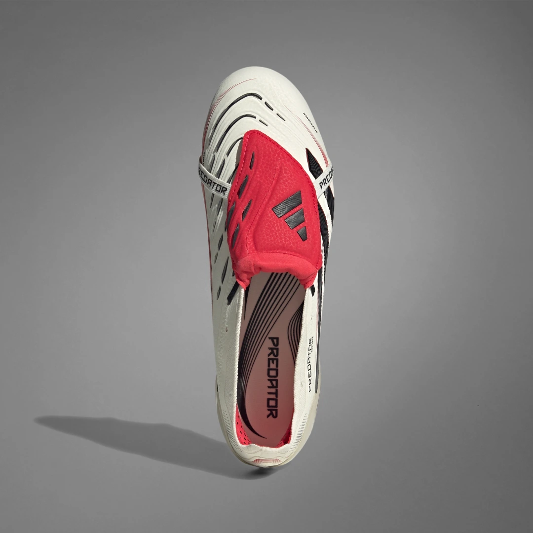 Thumbnail 2 de Adidas Predator Elite Fold-Over Tongue: bota de césped natural seco en color blanco