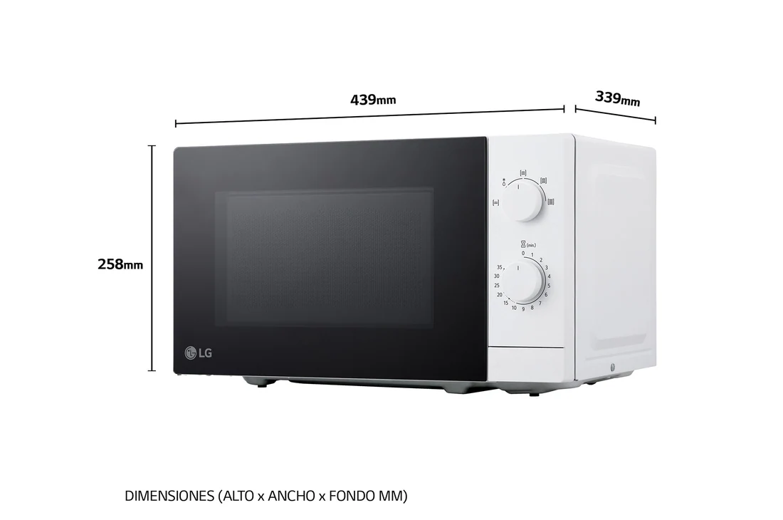 Thumbnail 3 de LG MS2082H 20 L Blanco Microondas