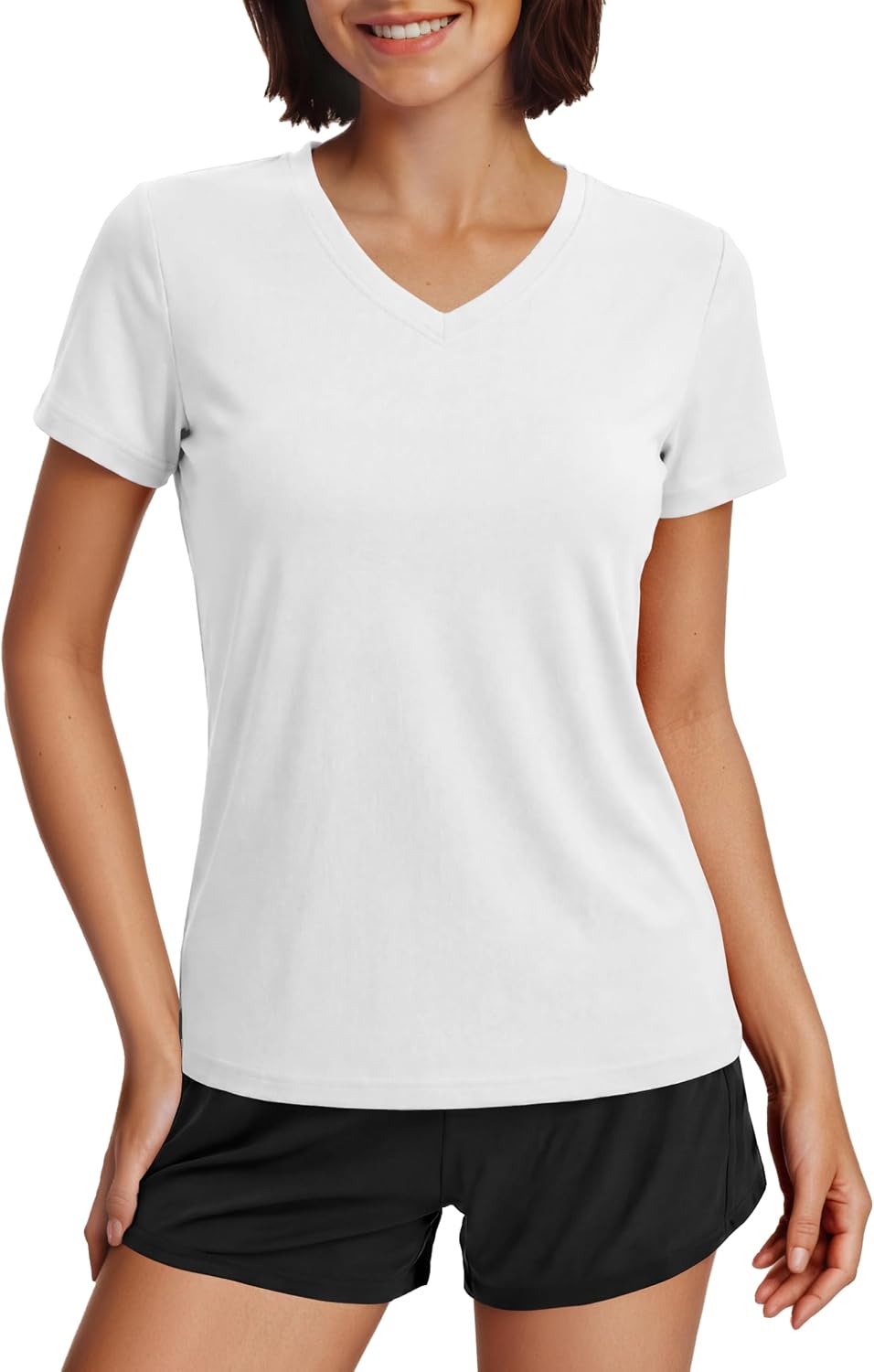 Detalle de MAGCOMSEN T-Shirt col V femme UPF50+