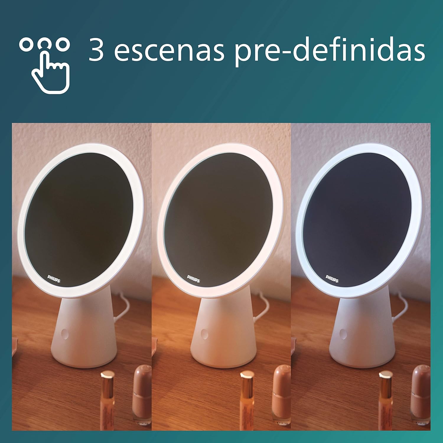 Thumbnail 4 de Philips - Lámpara LED de tocador 3 escenas