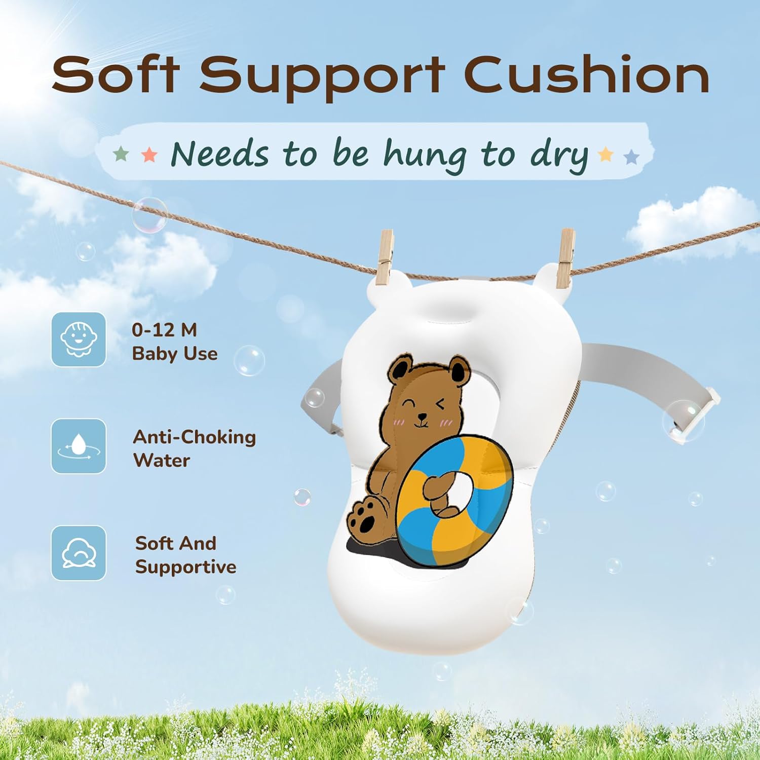 Thumbnail 2 de COOSEYA Babywanne 0-18 Monate Blau