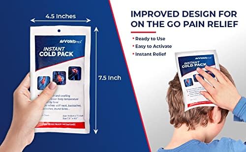 Detalle de AFFORDTEX cooler ice back 36ct Instant Cold Packs, Ready to Use