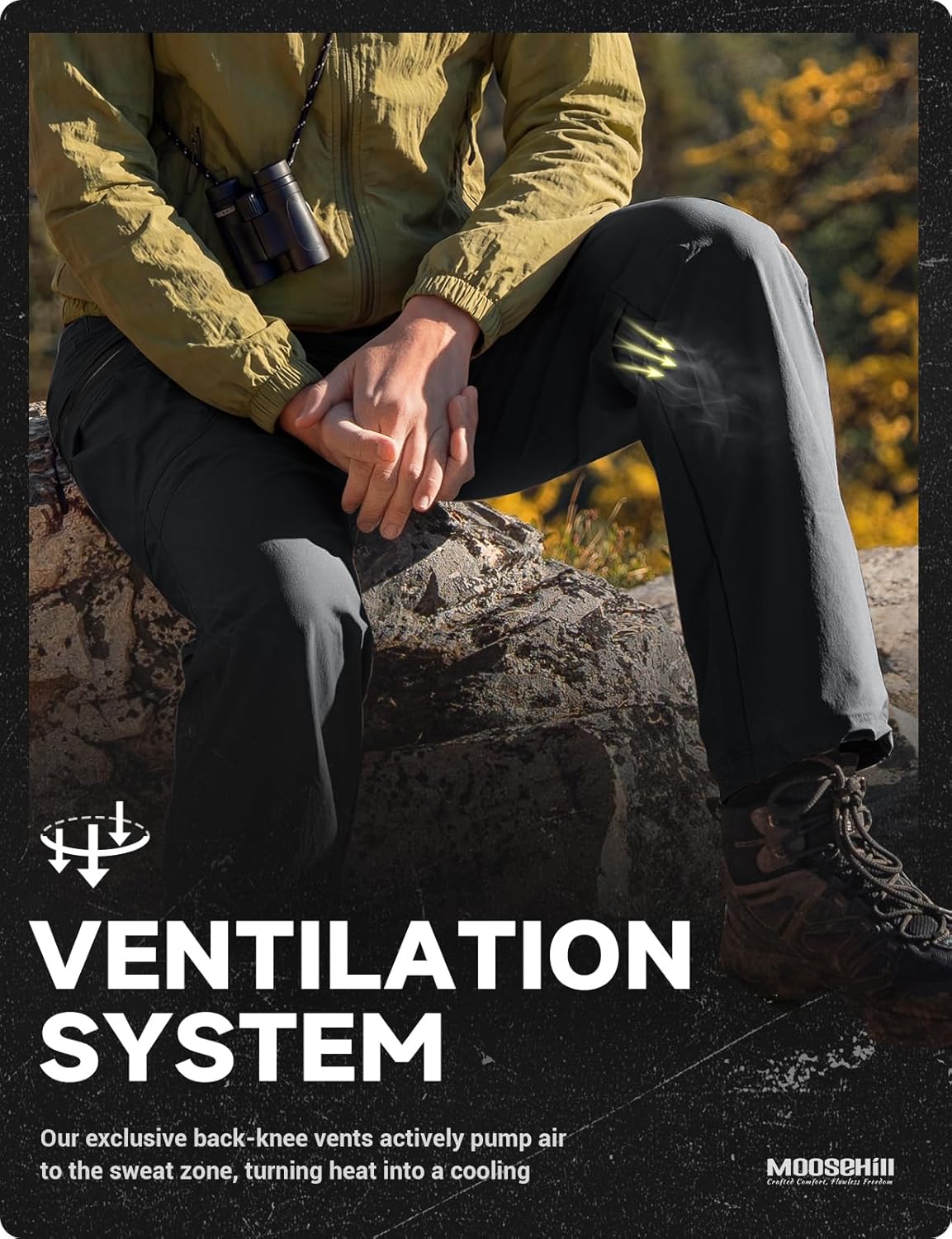 Thumbnail 3 de Moosehill Women’s Hiking Pants Cargo with Quick-Dry Stretch & 5 Deep Pockets