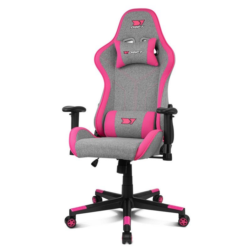 Detalle 2 de Drift DR90 Pro silla gaming gris/rosa