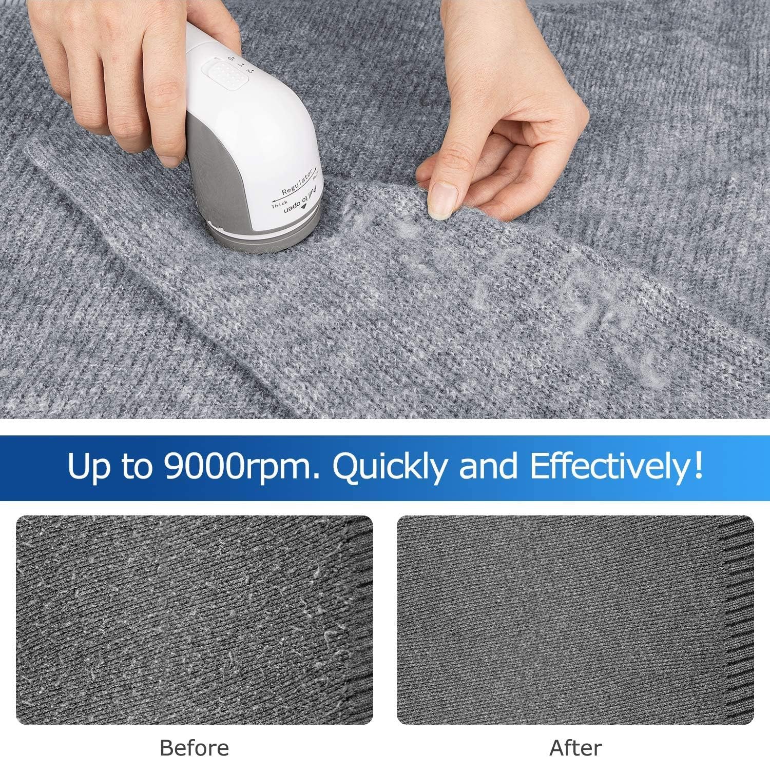 Thumbnail 2 de BEAUTURAL Portable Fabric Shaver and Lint Remover