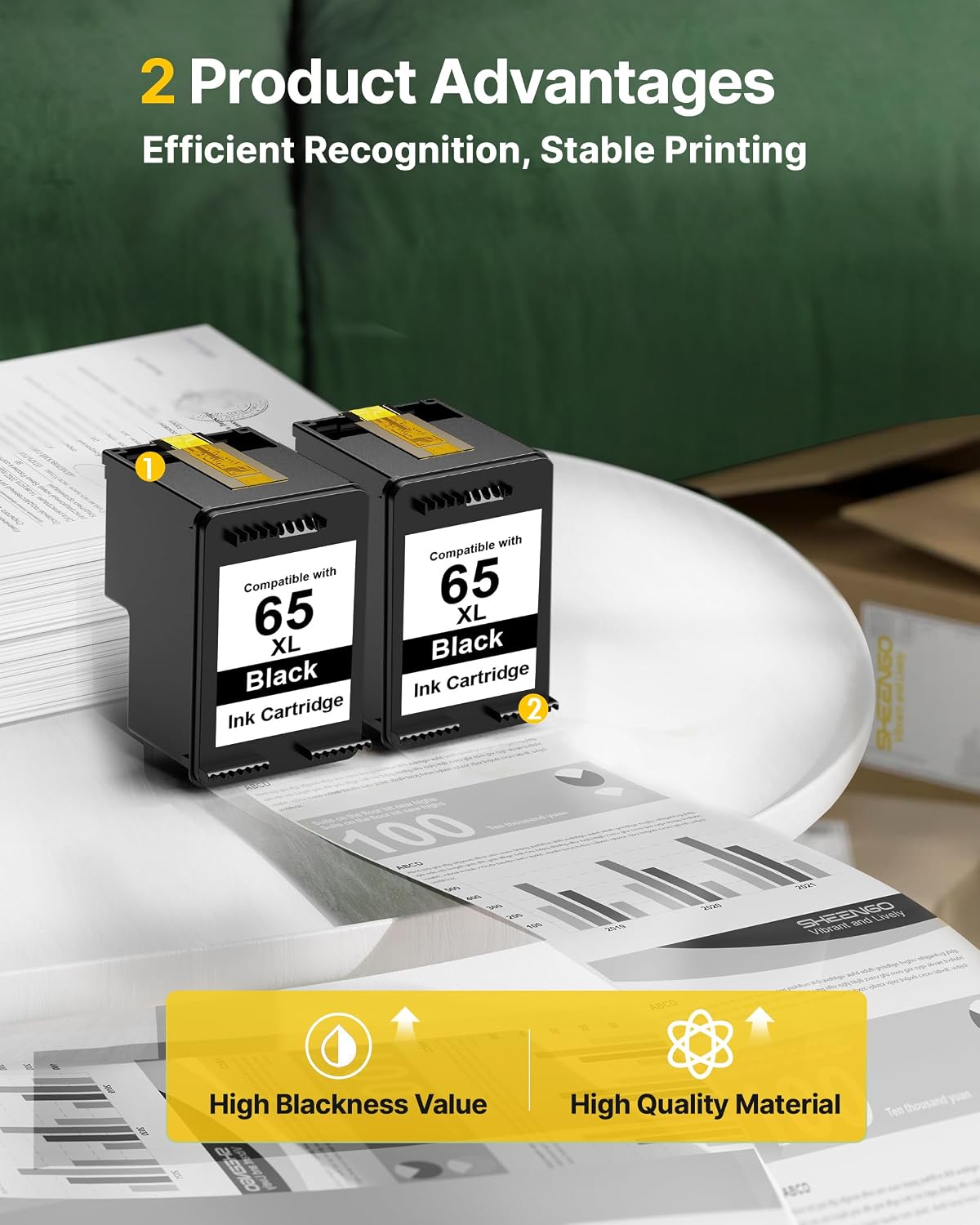 Thumbnail 3 de SHEENGO Black Ink Cartridge 65XL
