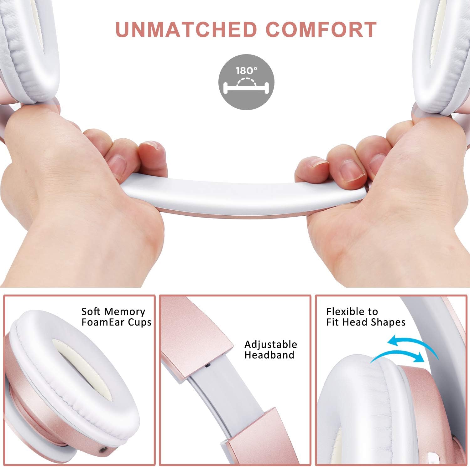 Detalle 2 de zihnic ZH Over-Ear Headphones 450 mAh