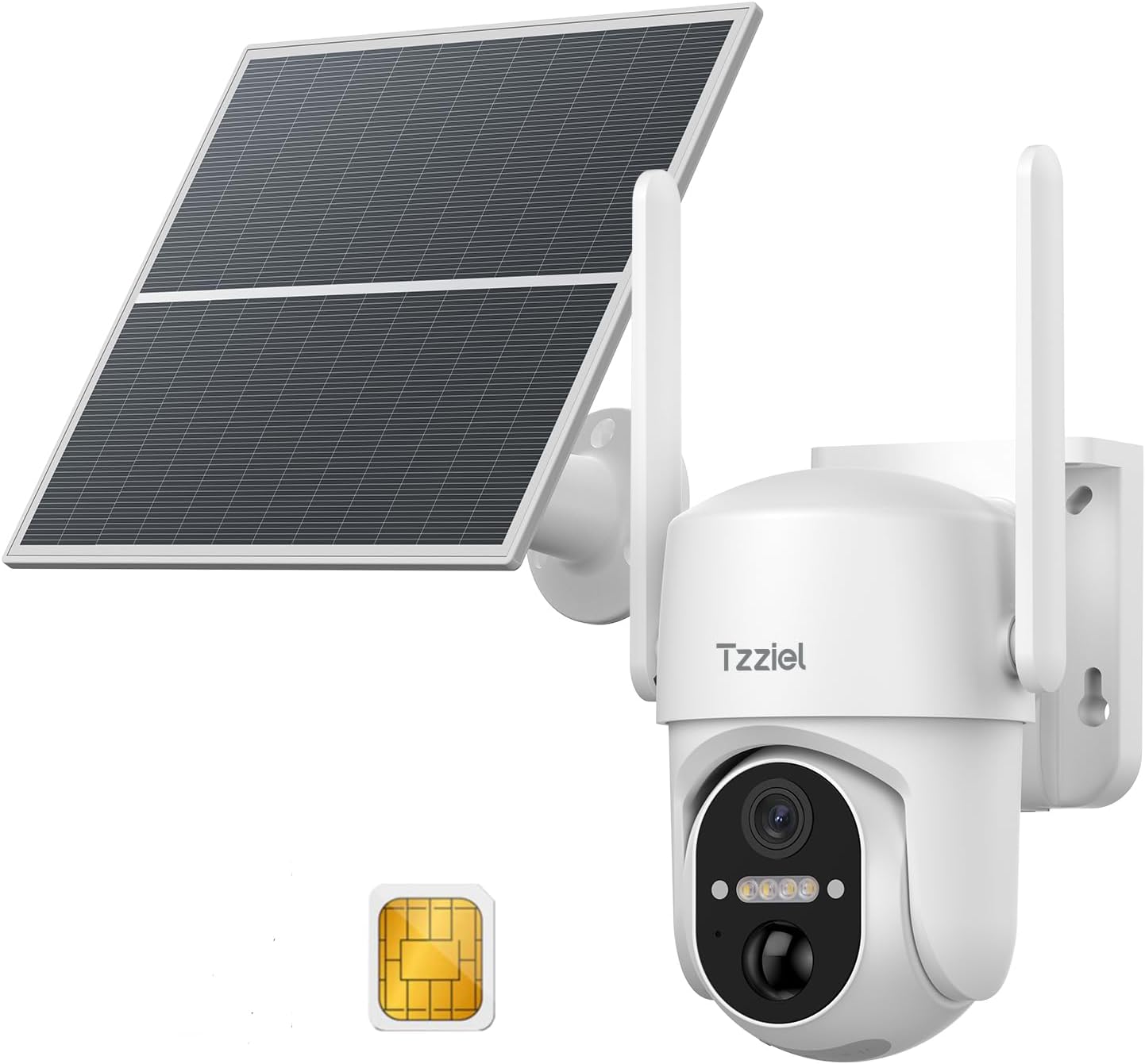 Detalle de Tzziel 4G telecamera con SIM 2K esterno