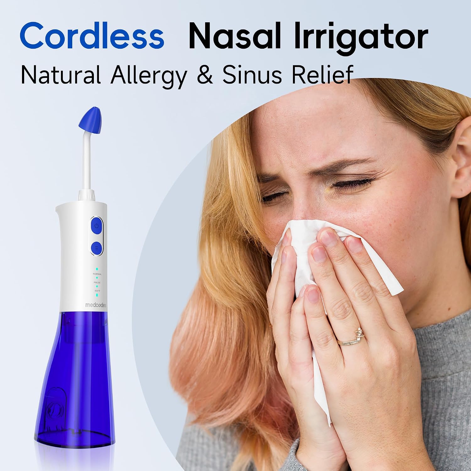 Detalle de Medcodes Neti Pot irrigatore nasale elettrico 1 kit