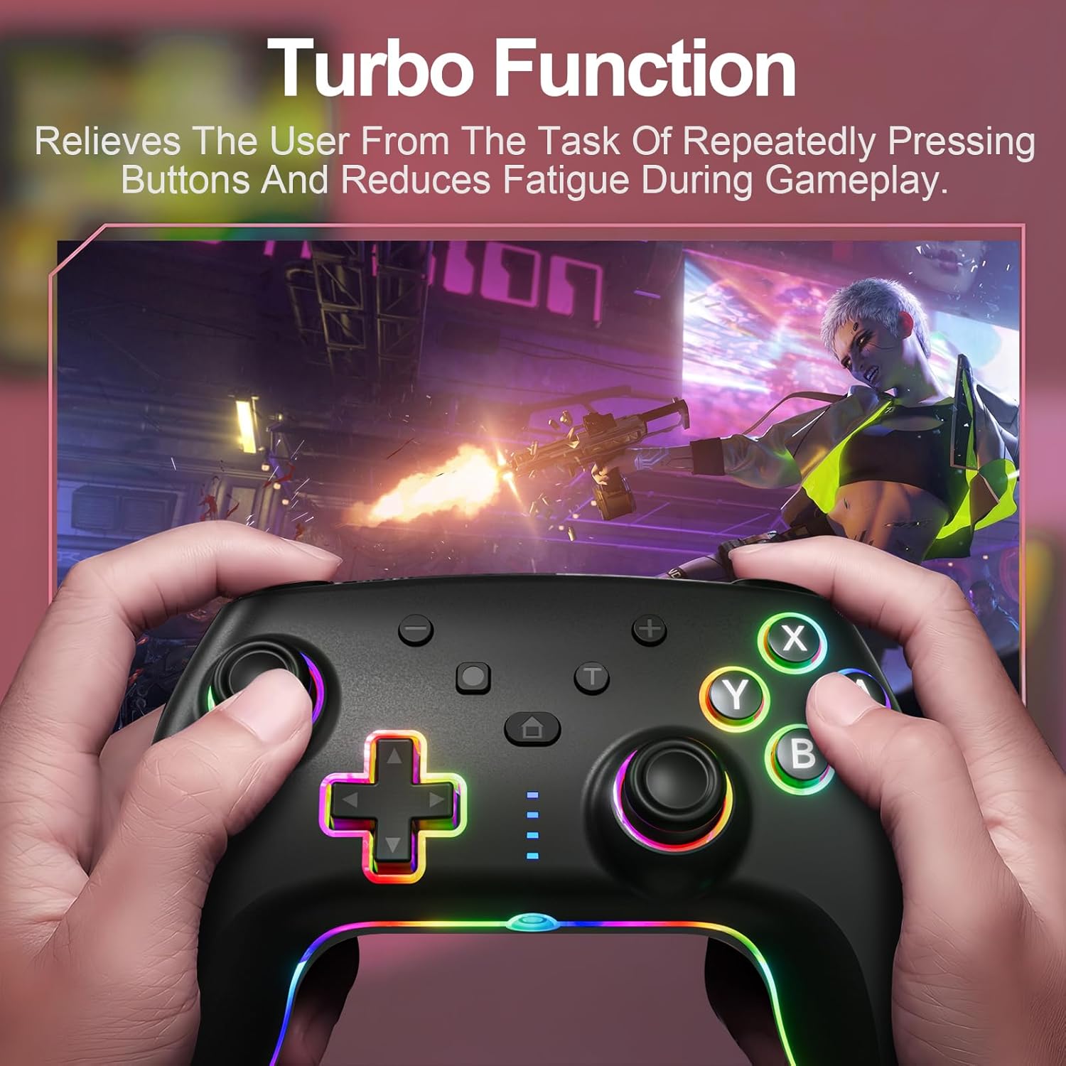 Thumbnail 4 de Wireless Controller per Switch Pro 800 mAh