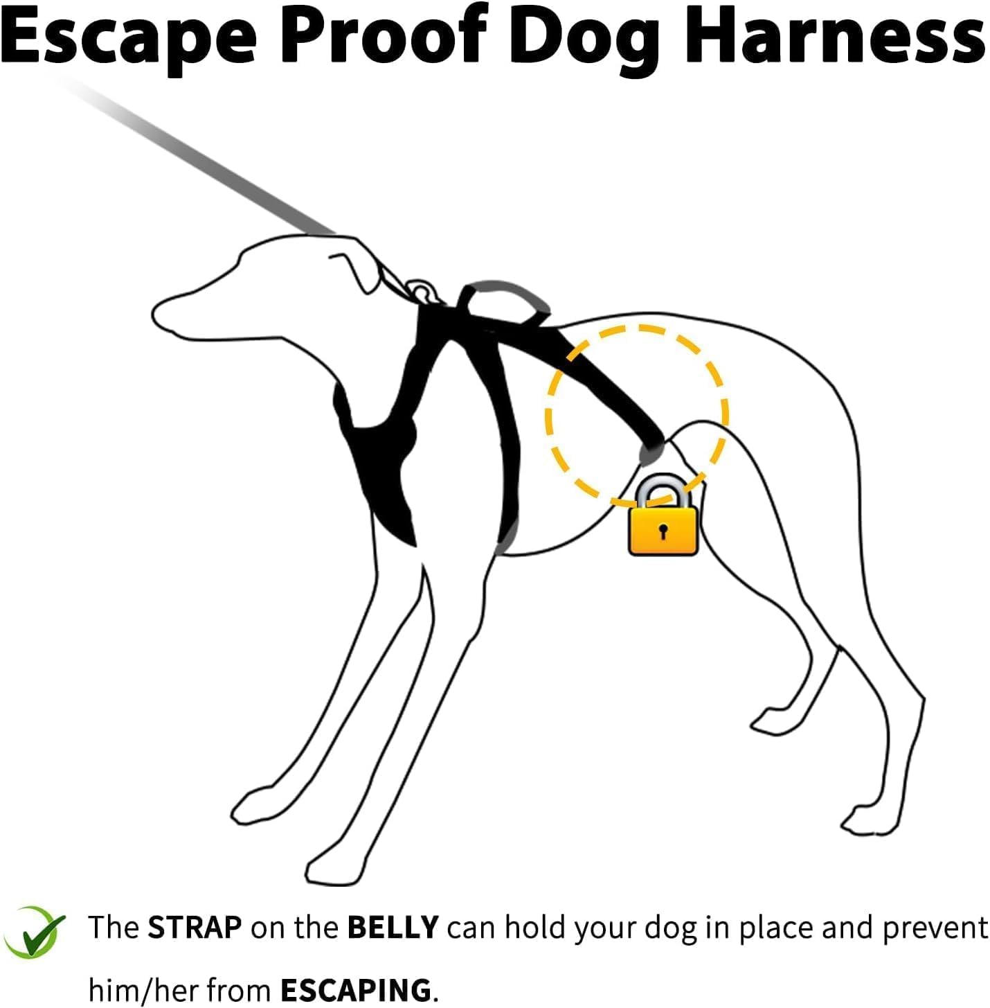 Thumbnail 2 de Huntboo Escape Proof Dog Harness (XS, Pink) – Secure, Reflective Vest for Small Dogs
