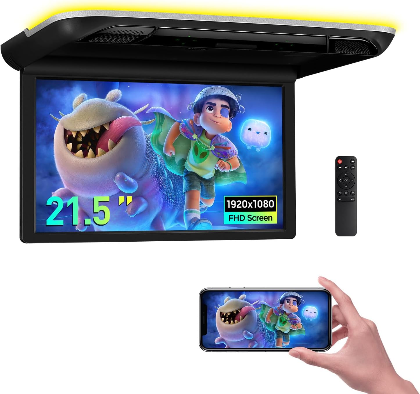 Thumbnail 4 de XTRONS 15.6 Inch Roof Mounted 1080P Monitor