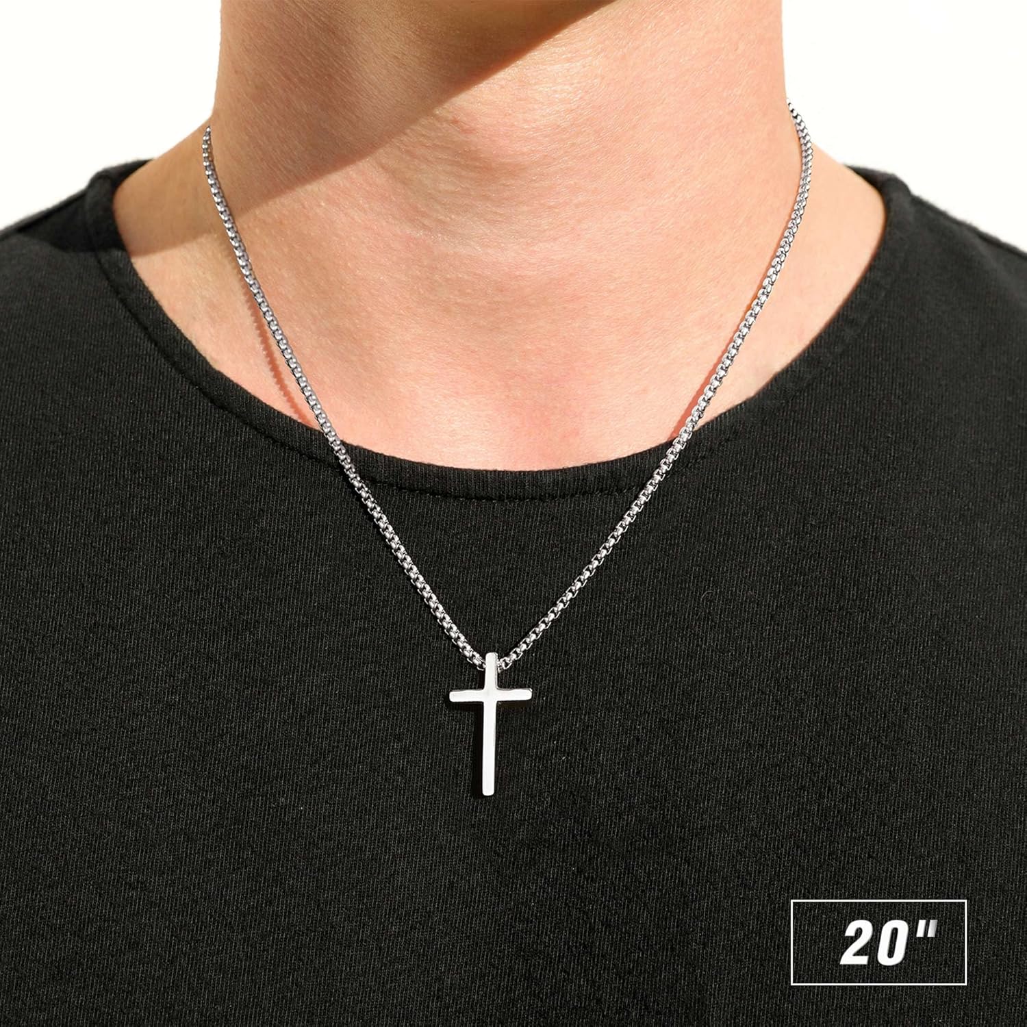Thumbnail 1 de M MOOHAM Cross Necklace 20 in