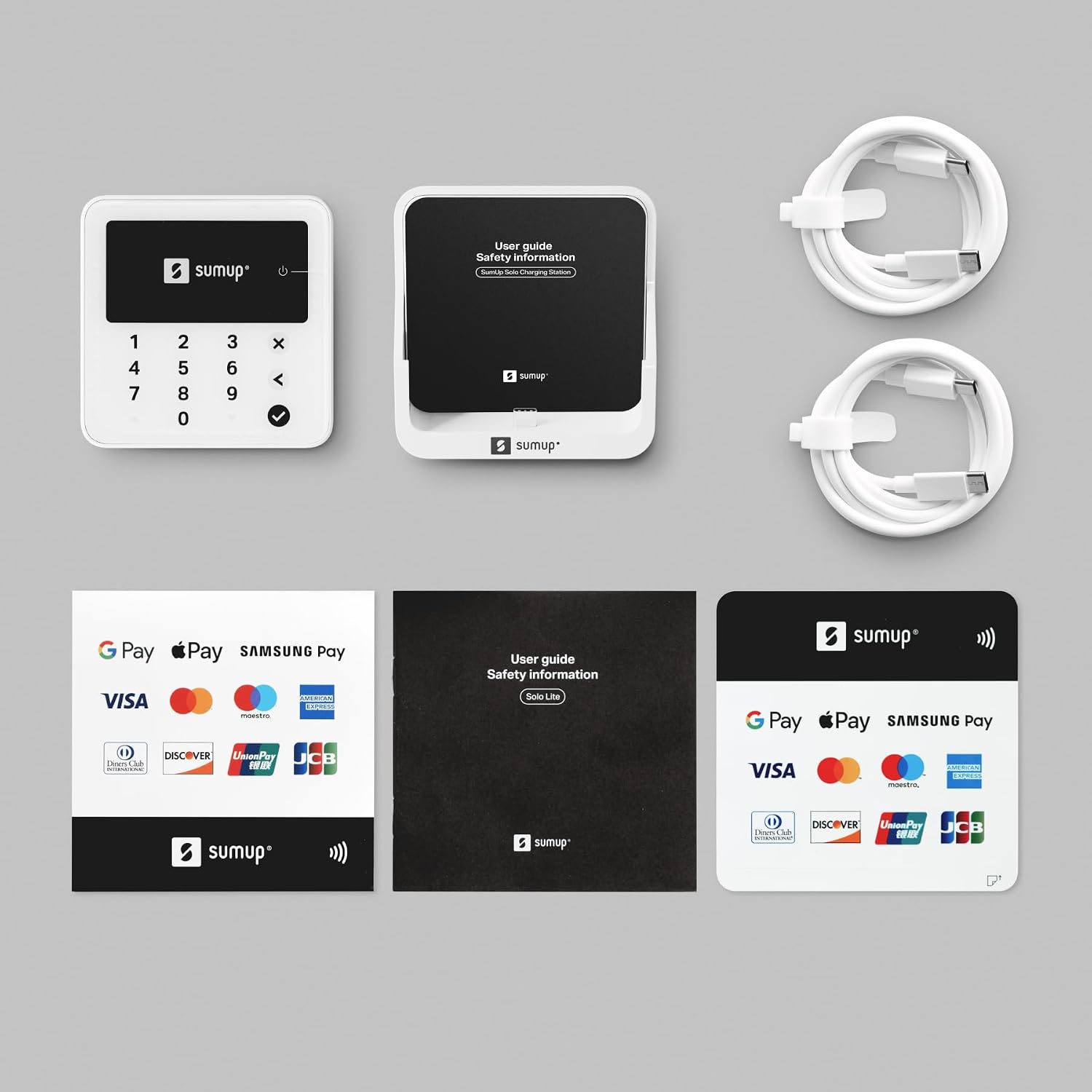 Detalle de SumUp Solo Lite Bundle con Stazione di Ricarica: pagamento mobile semplice e stile sul bancone