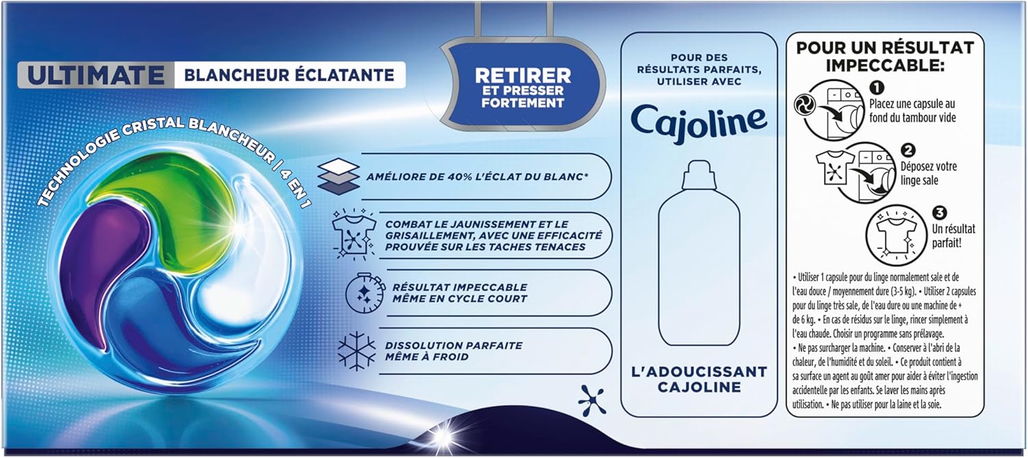 Thumbnail 2 de Skip Lessive Capsules Ultimate 4en1 Blancheur Éclatante – 96 lavages