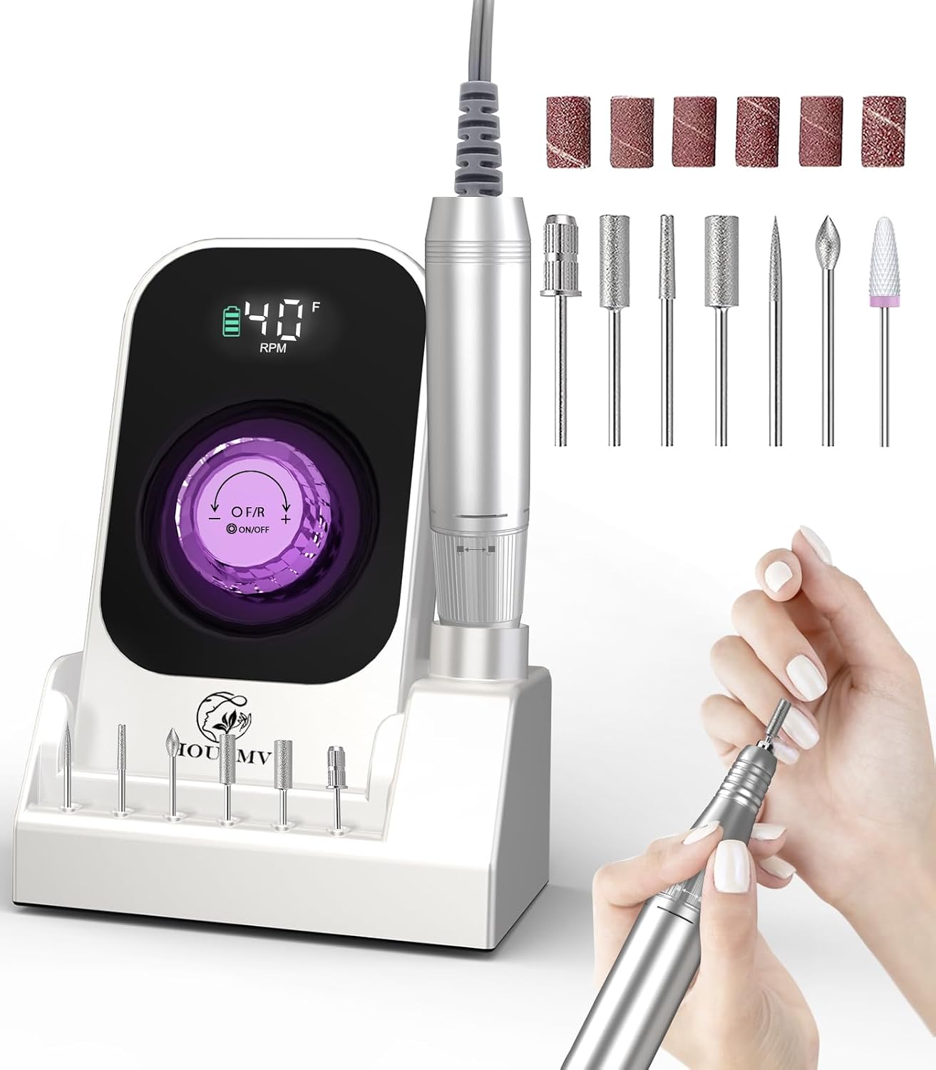 Detalle de Portable Nail Drill 40,000RPM E-File