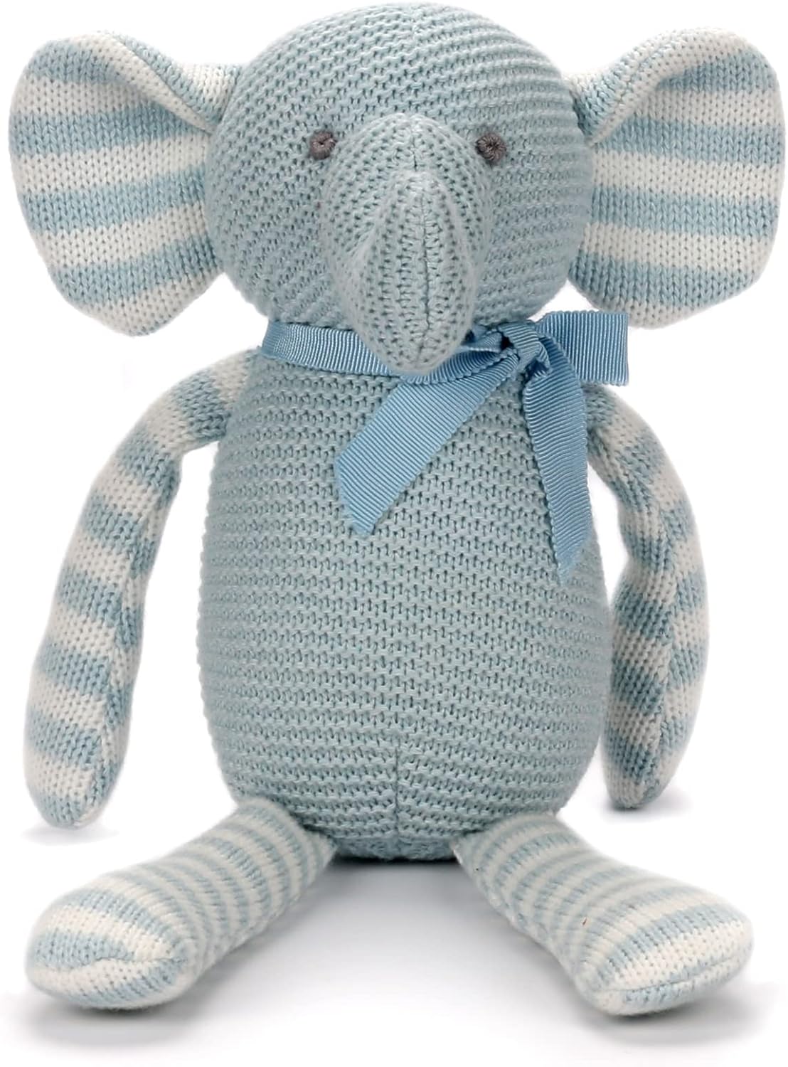 Detalle de FLUFFYFUN 7.1" Blue Elephant Teddy, organic soft toy