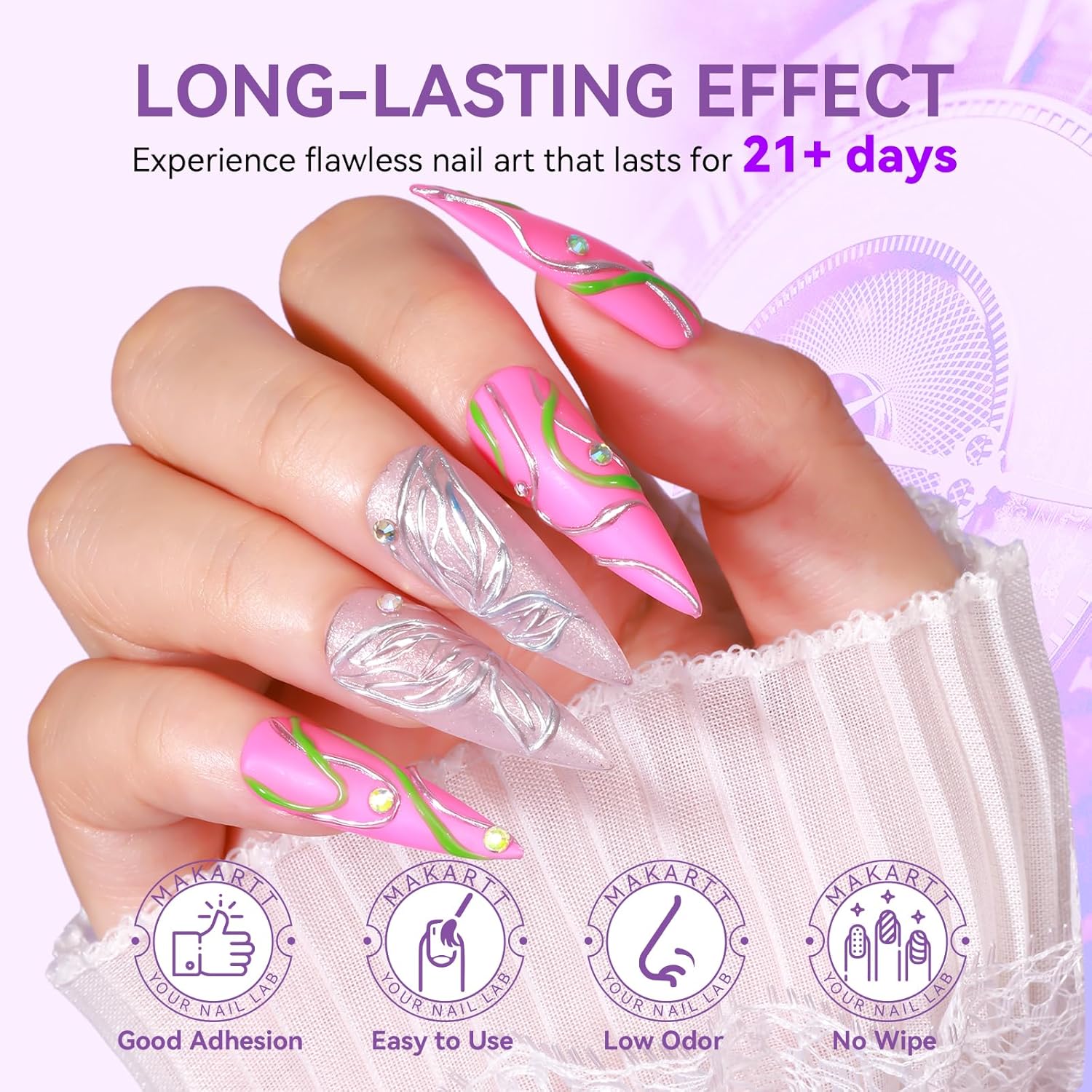 Thumbnail 3 de Makartt 3D Gel Nail Art 0.28 fl.oz