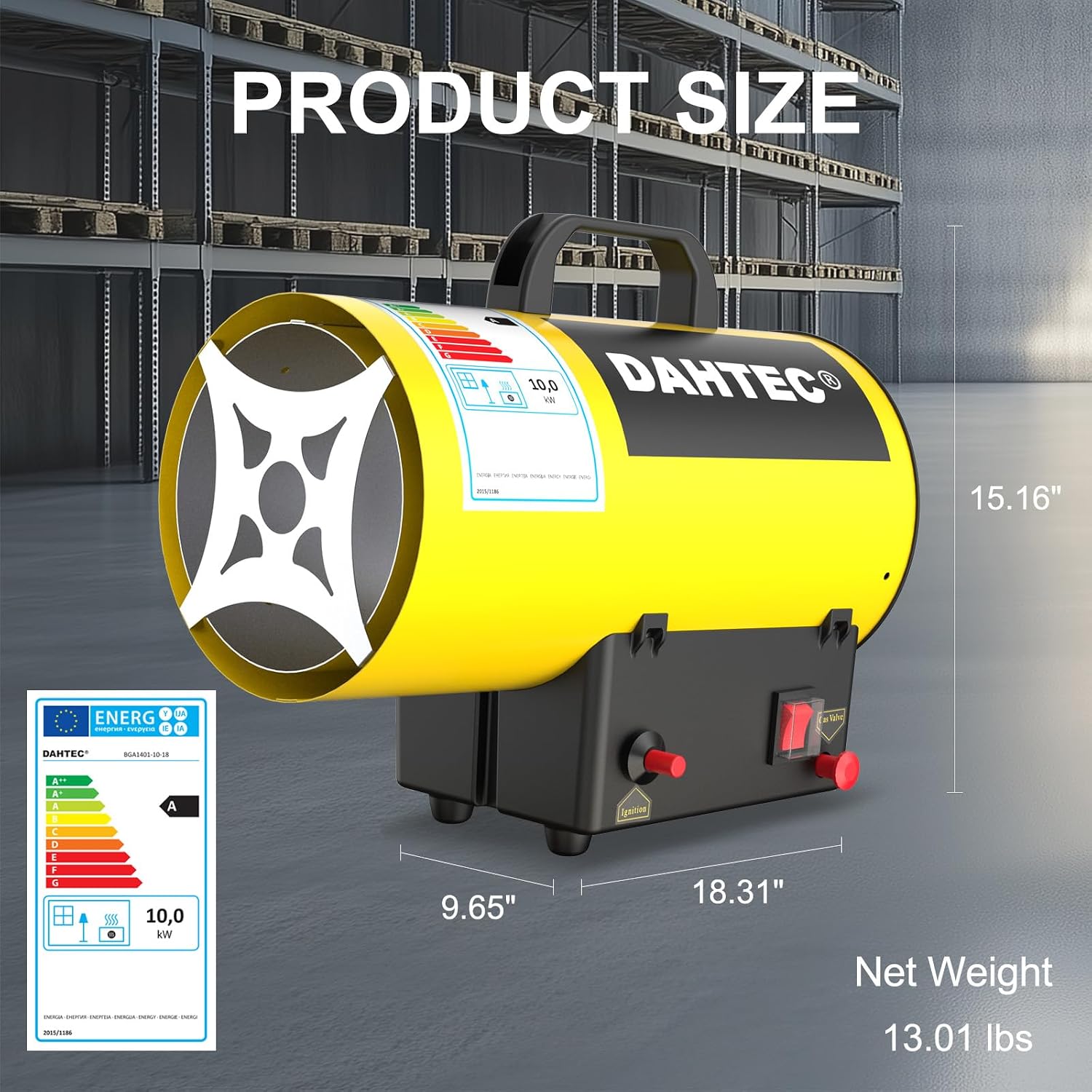 Thumbnail 4 de DAHTEC 10 kW Industrial Gas Space Heater