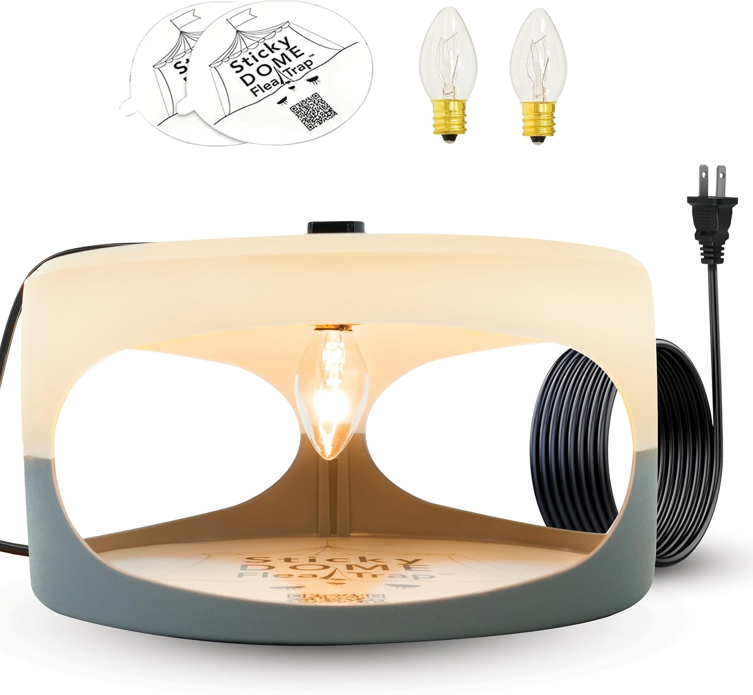 Detalle de ASPECTEK Aspectek Trapest Sticky Dome Flea Trap – elektrische vlooienval met 2 lijmschijven