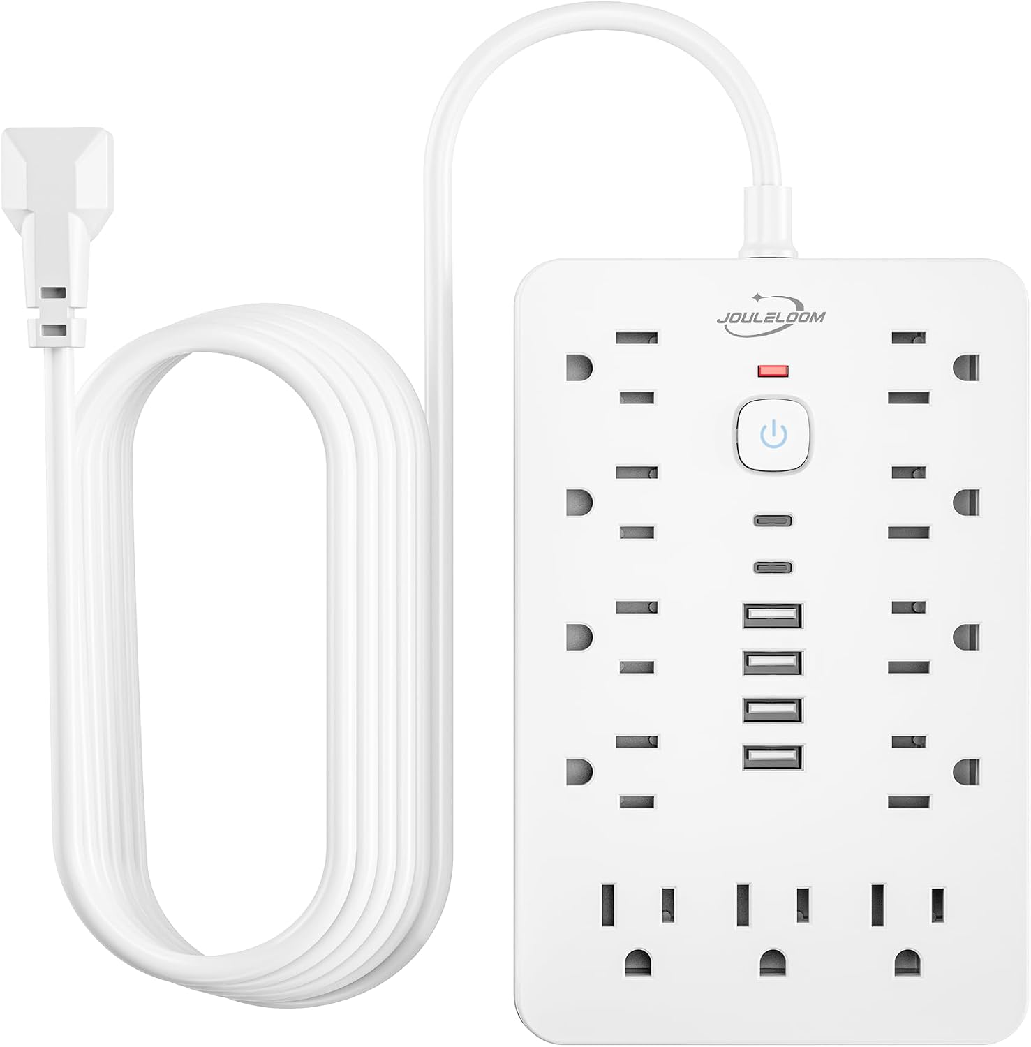 Detalle de JouleLoom 17-in-1 Power Strip with 6 USB Cables ๐