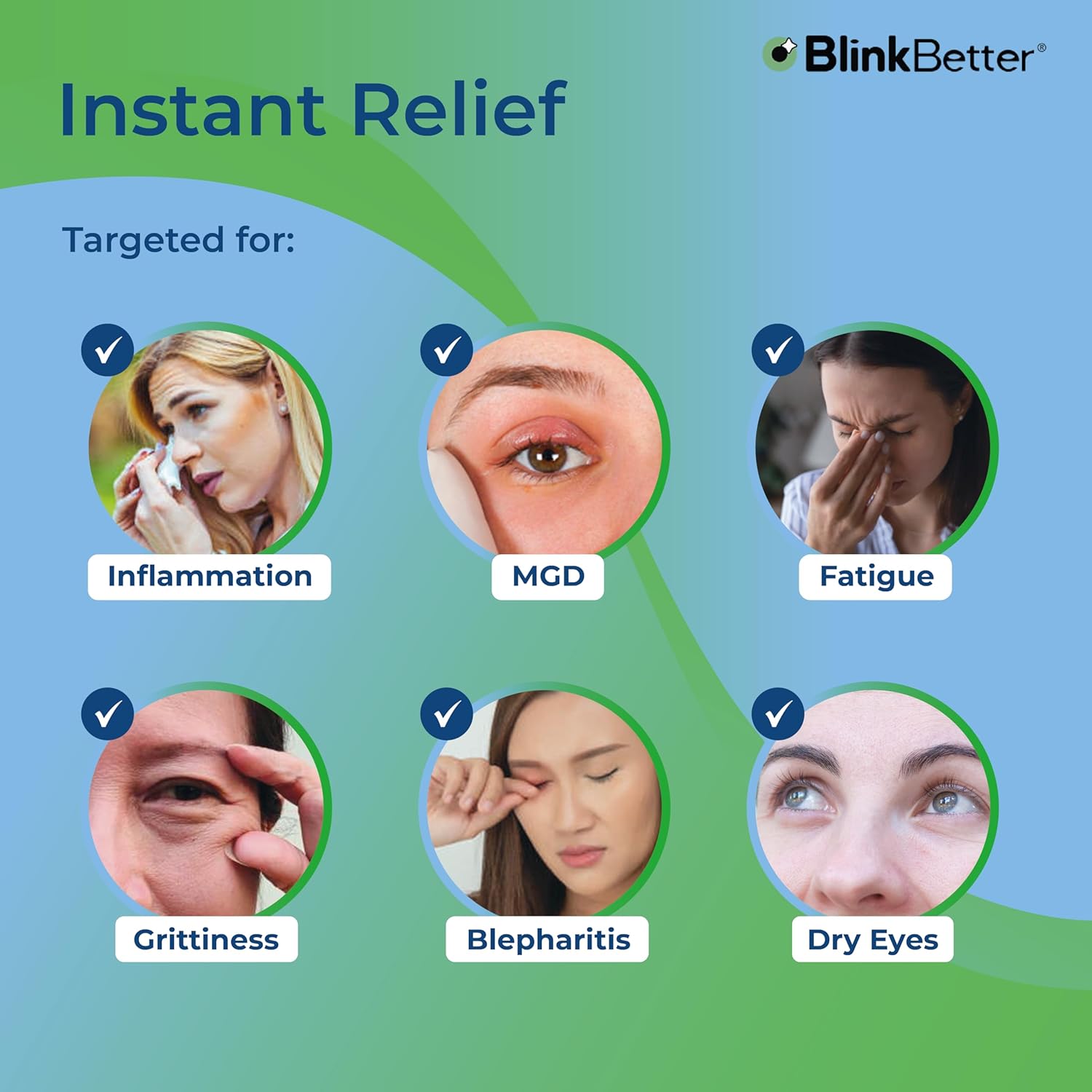 Thumbnail 2 de BlinkBetter Tea Tree Oil Eyelid Wipes (60-count, Pack of 3) for Blepharitis, MGD & Dry Eye Relief