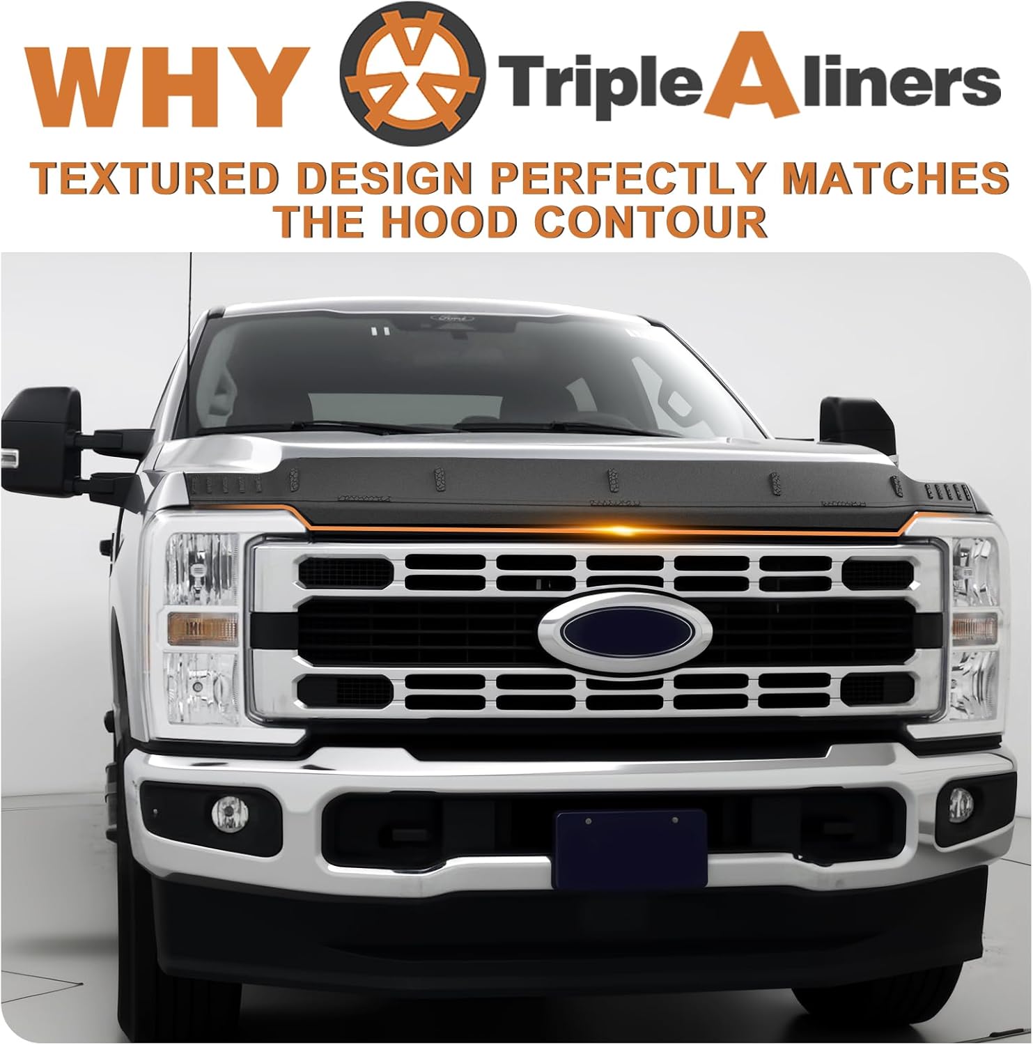Thumbnail 6 de TripleAliners Hood Deflector Protector for Ford Super Duty F-250/F-350/F-450 (2023+)