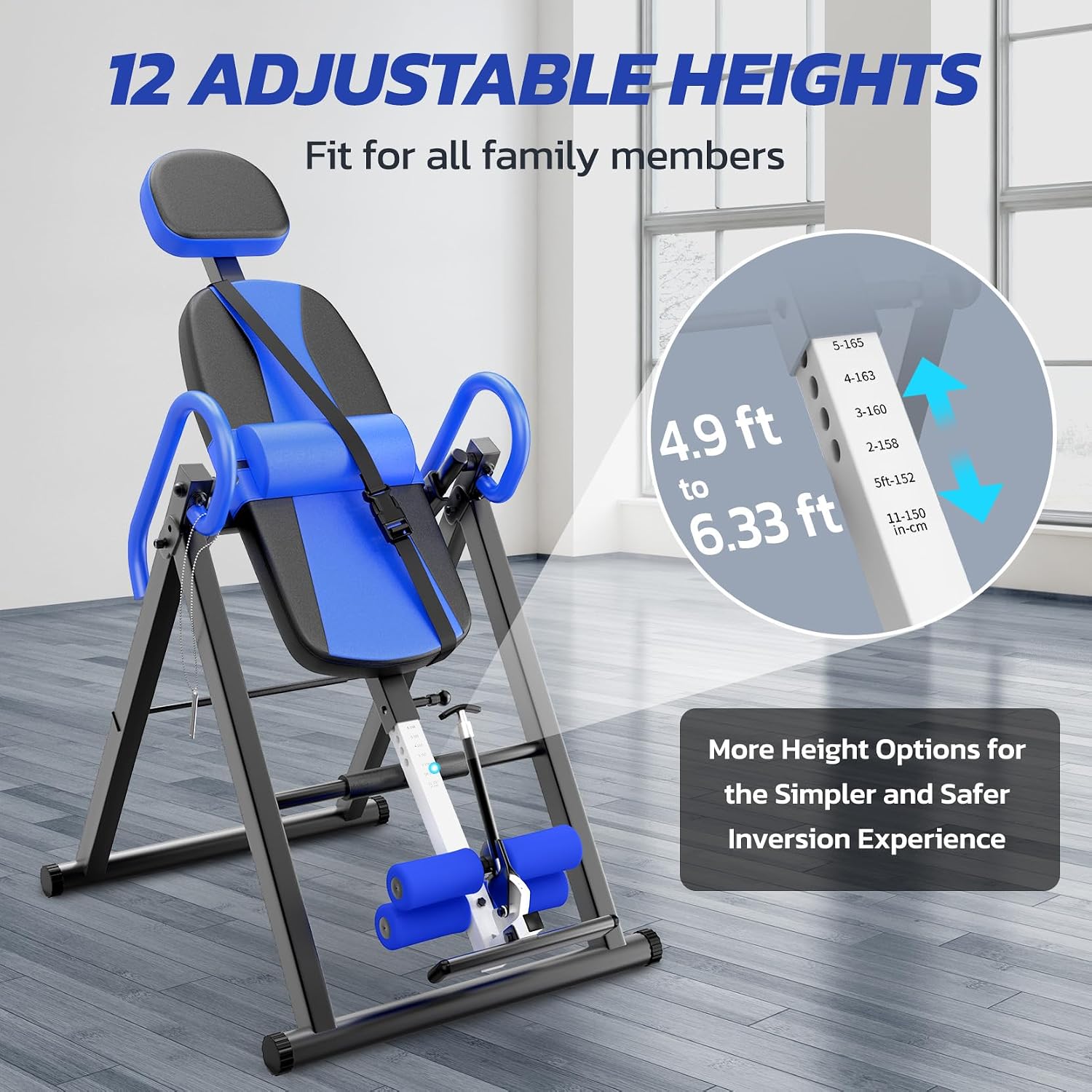 Thumbnail 6 de YOLEO Inversionsbank mit 300 lbs Kapazität