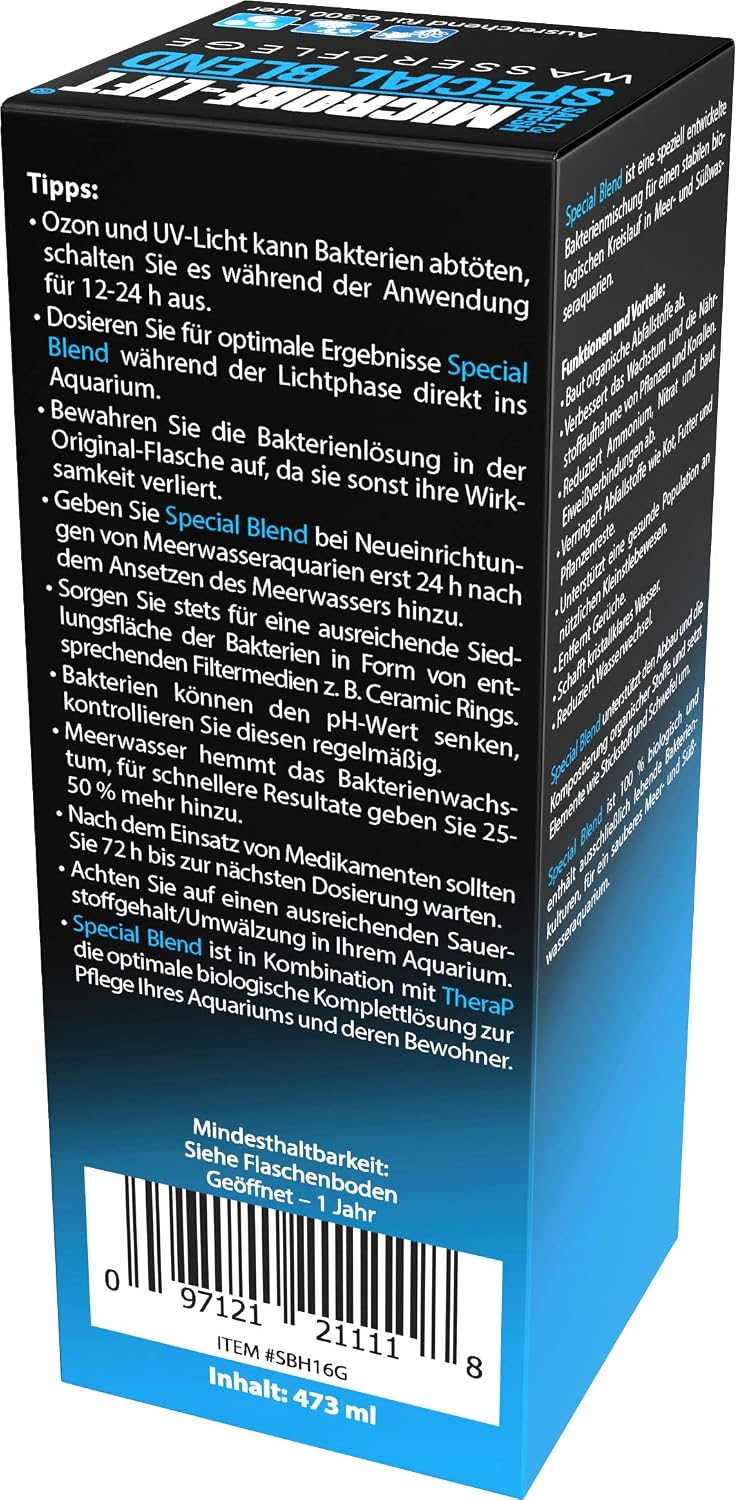 Detalle 2 de ARKA Special Blend – płynne bakterie do akwarium, 2 × 473 ml