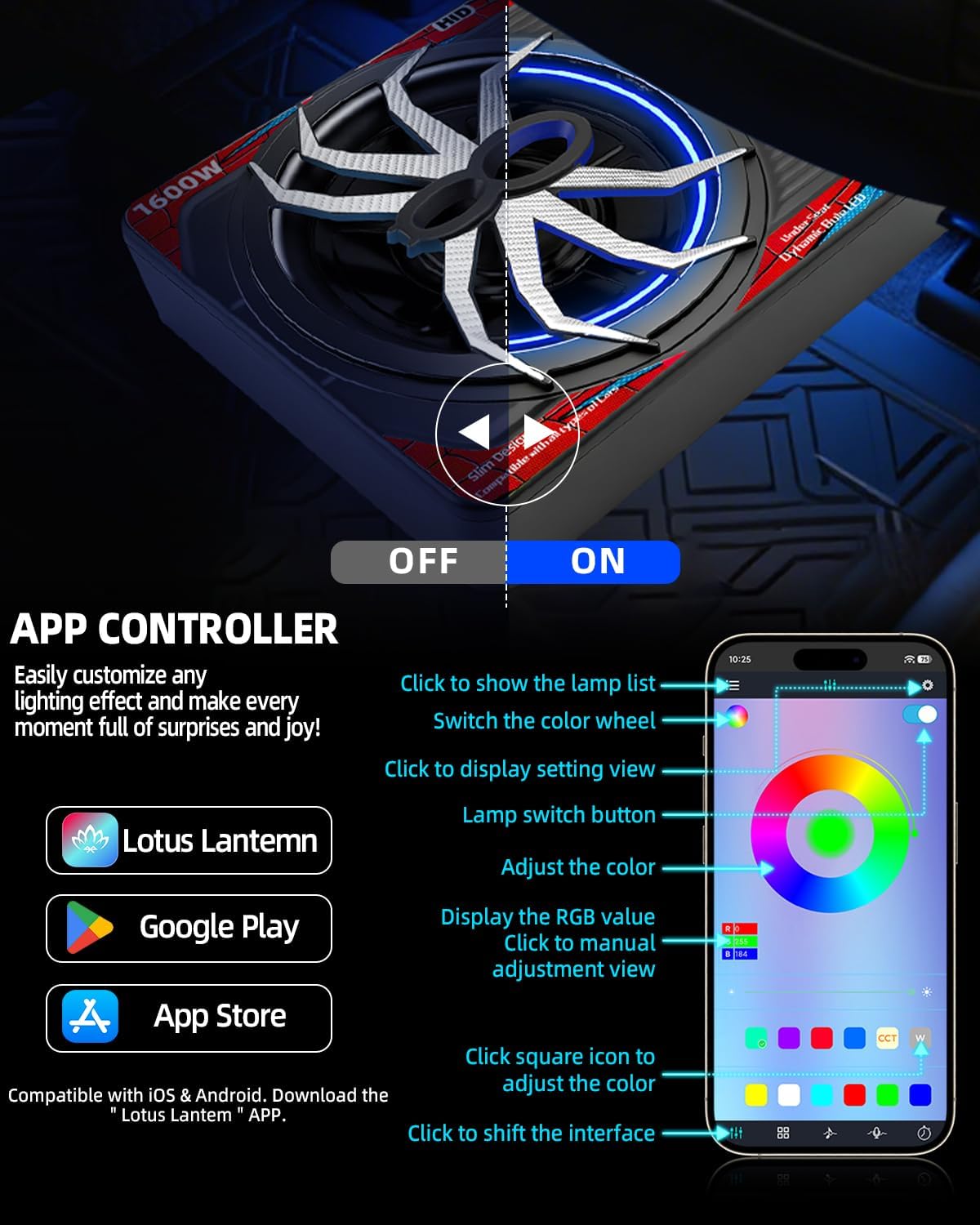 Detalle de SUBPULSIX 1600W Slim Underseat Subwoofer and Amp Package
