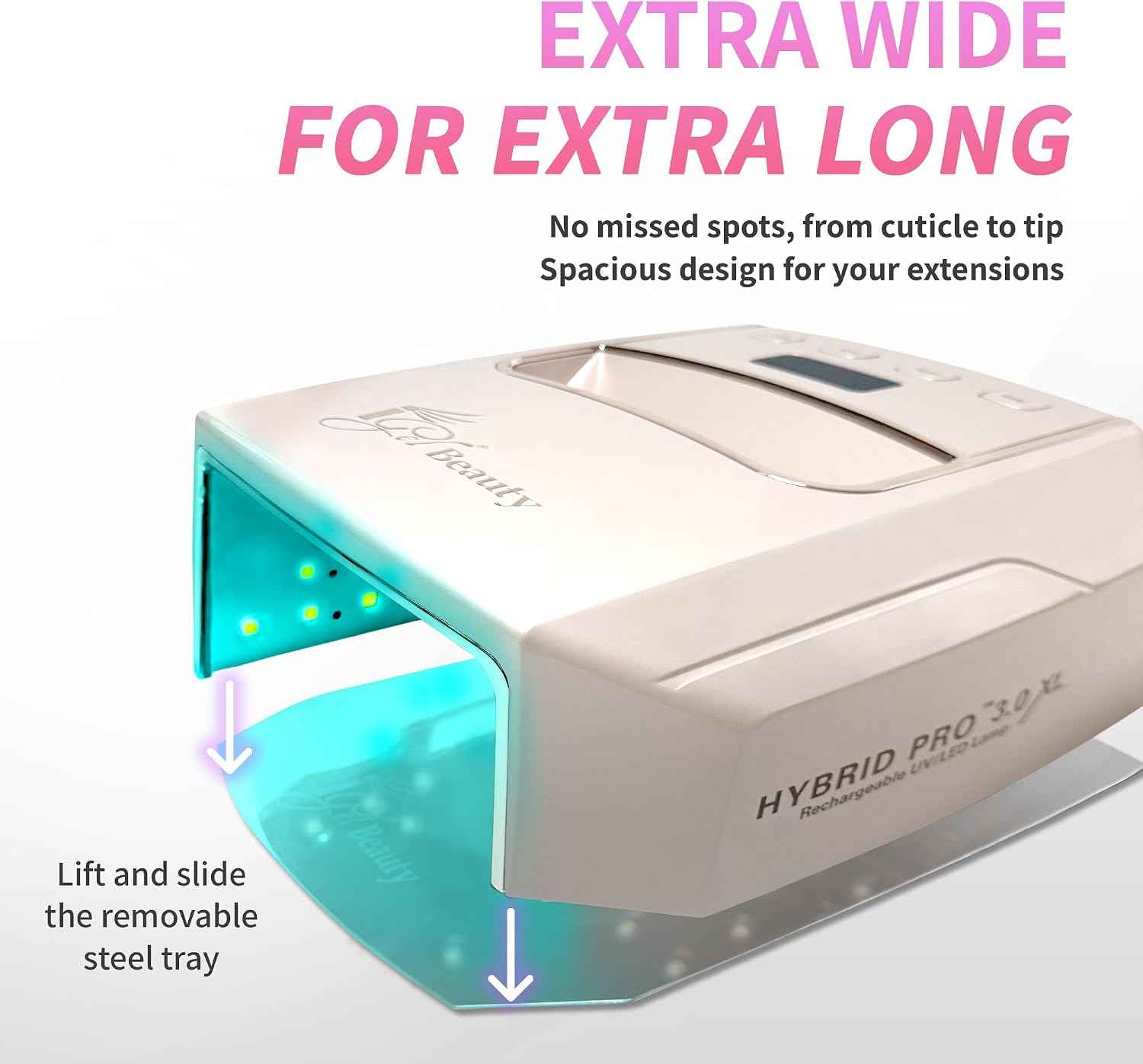 Thumbnail 1 de iGel Beauty Hybrid PRO 3.0 XL UV/LED Nail Lamp: Cordless 48W with Builder Gel Mode
