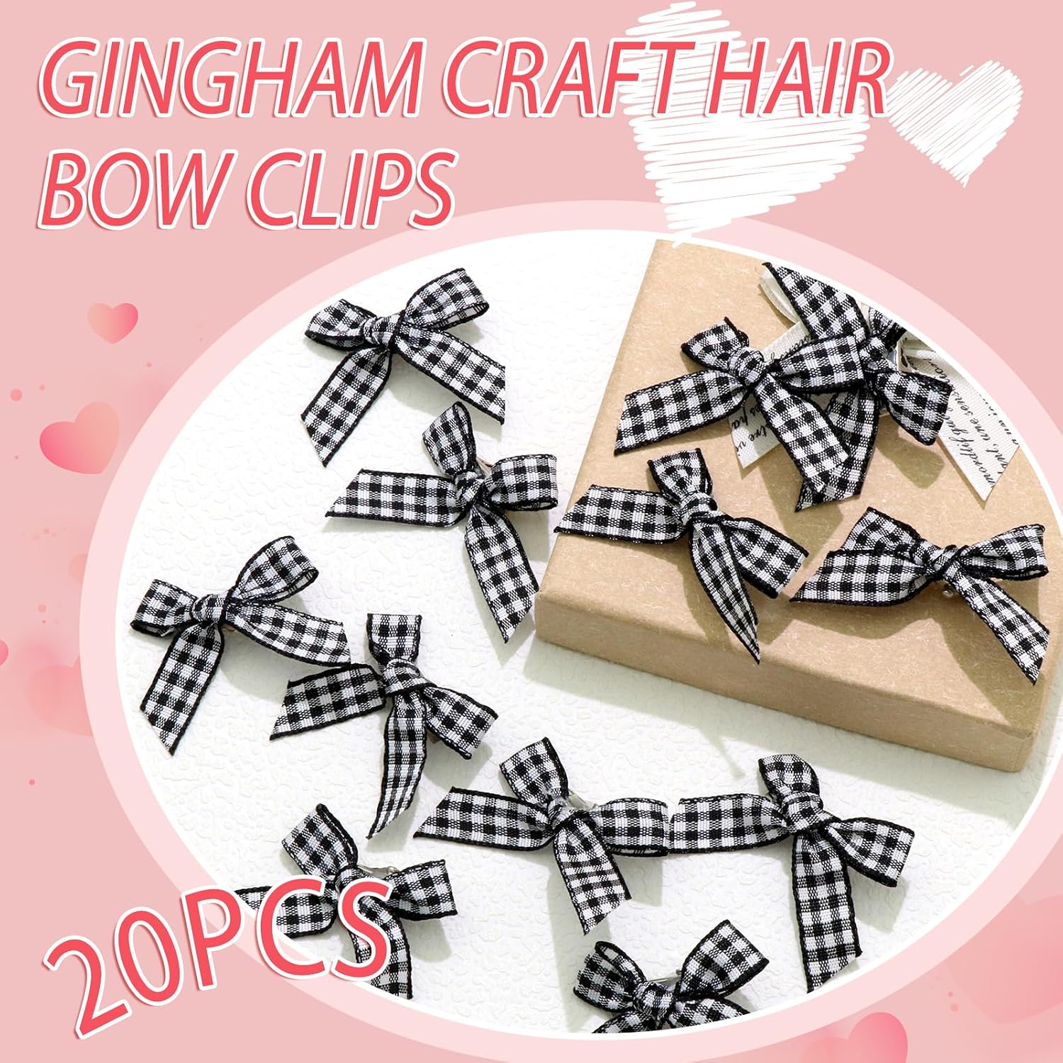 Detalle de SAWINDA Mini Hair Bow Clips 20-Piece