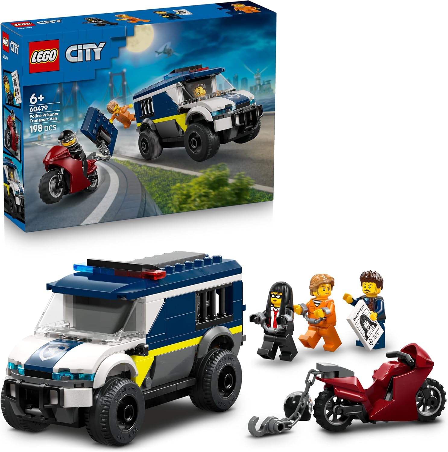 Detalle de LEGO City Prisoner Transport Van 60479